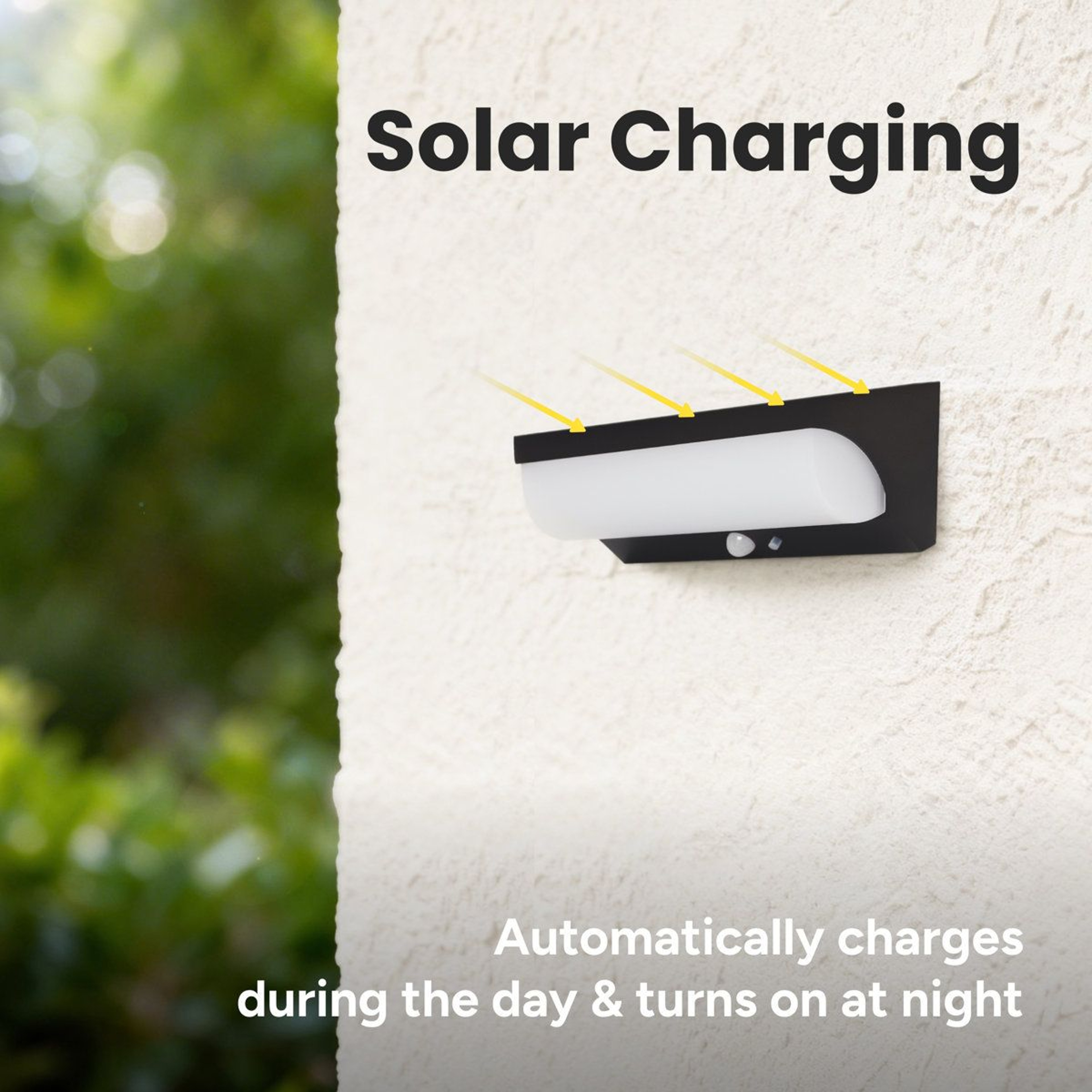 Solar Outdoor Wall Sconce Motion Sensor LED Light 4