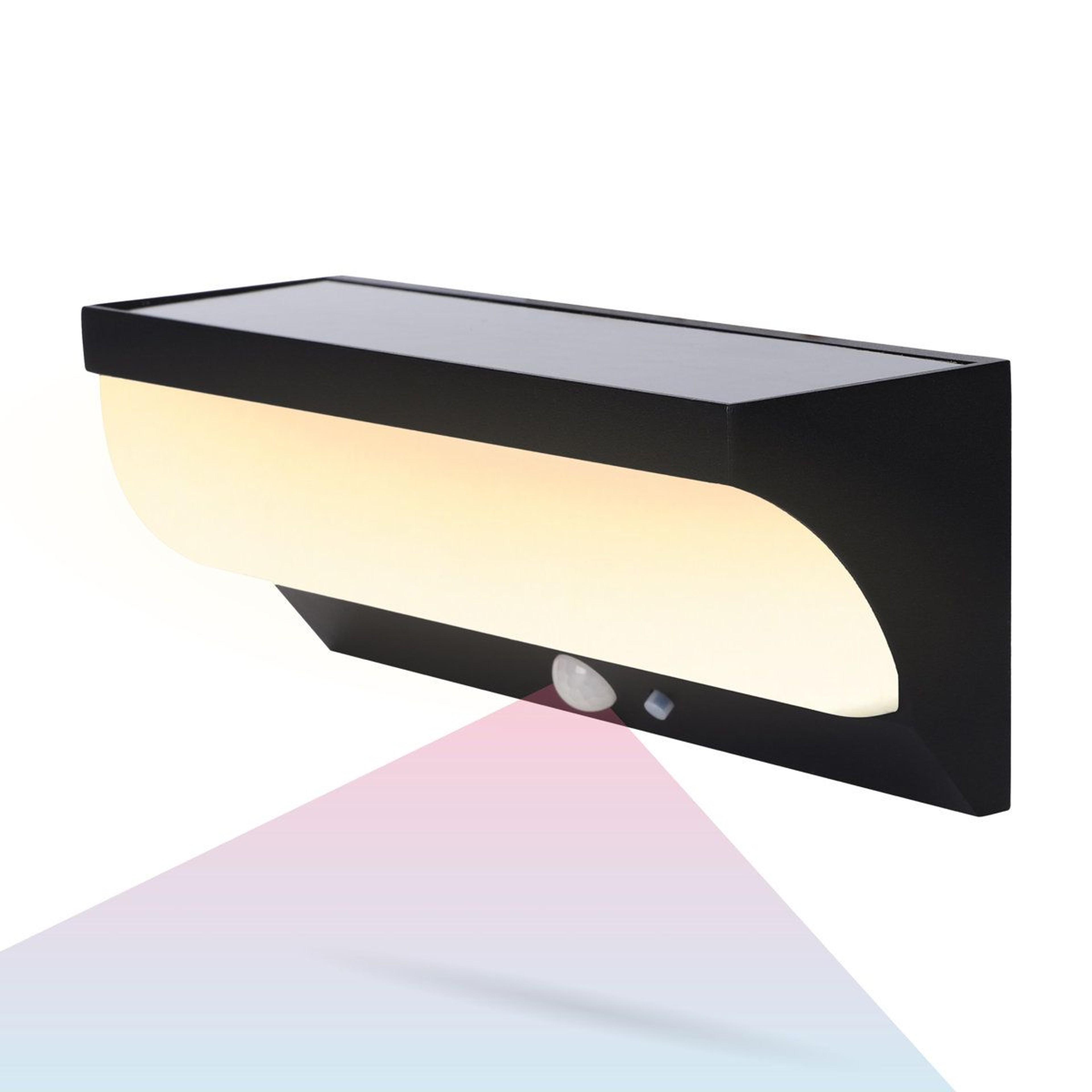 Solar Outdoor Wall Sconce Motion Sensor LED Light 8