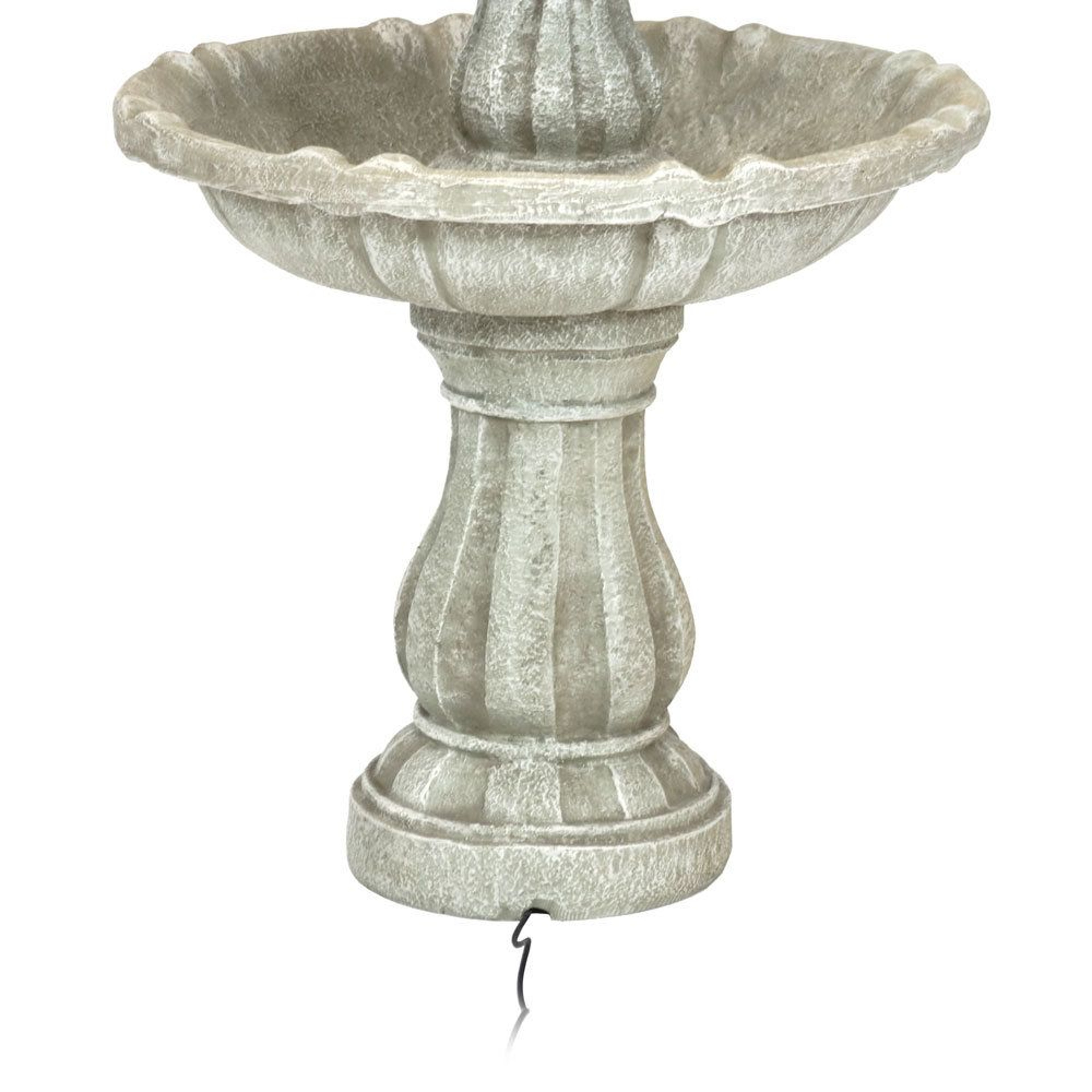 Traditional 2 Tier Solar Water Fountain With Battery Backup For Patio And Garden 3