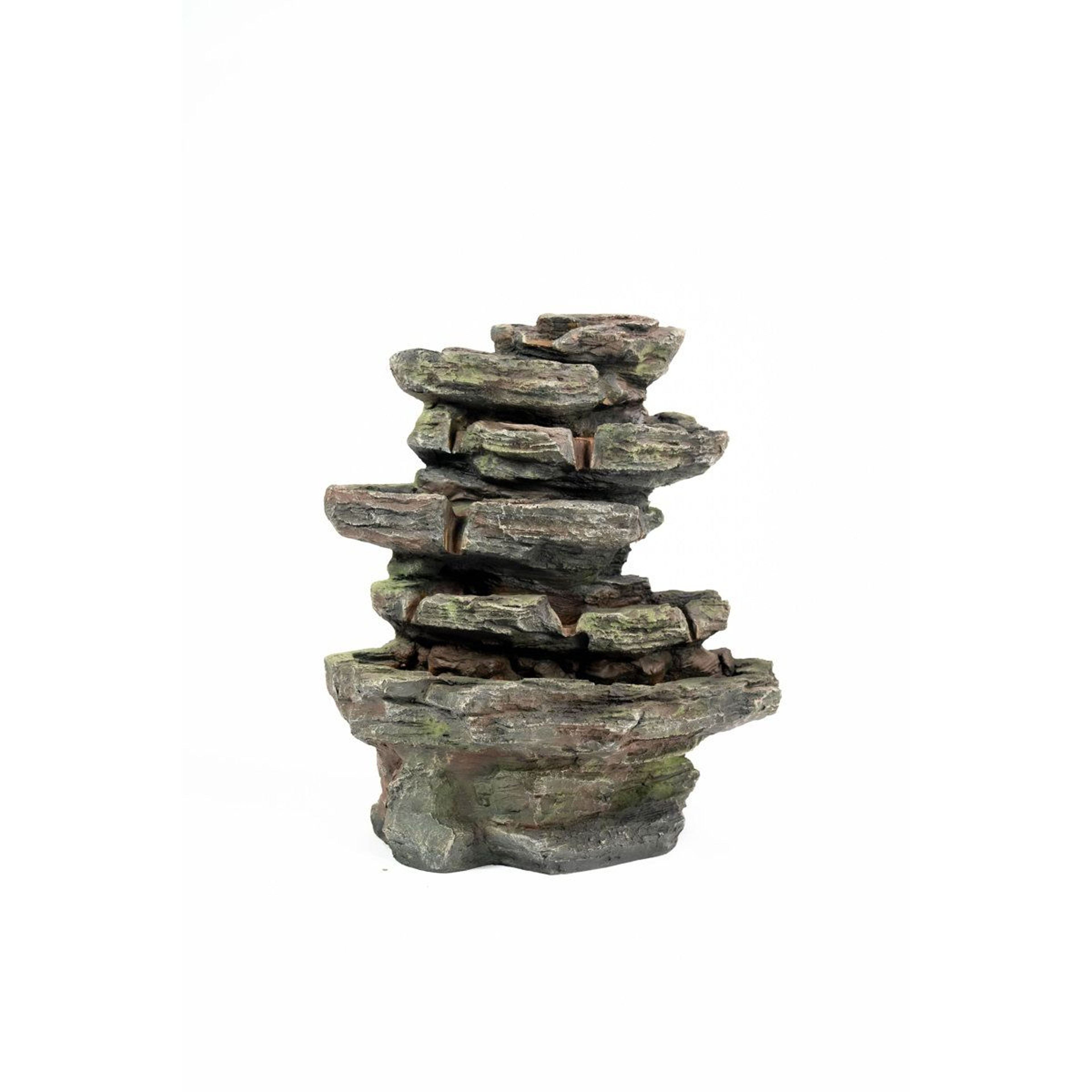Multi Level Stone Water Fountain With LED Lights For Indoor Outdoor Garden Decor 3