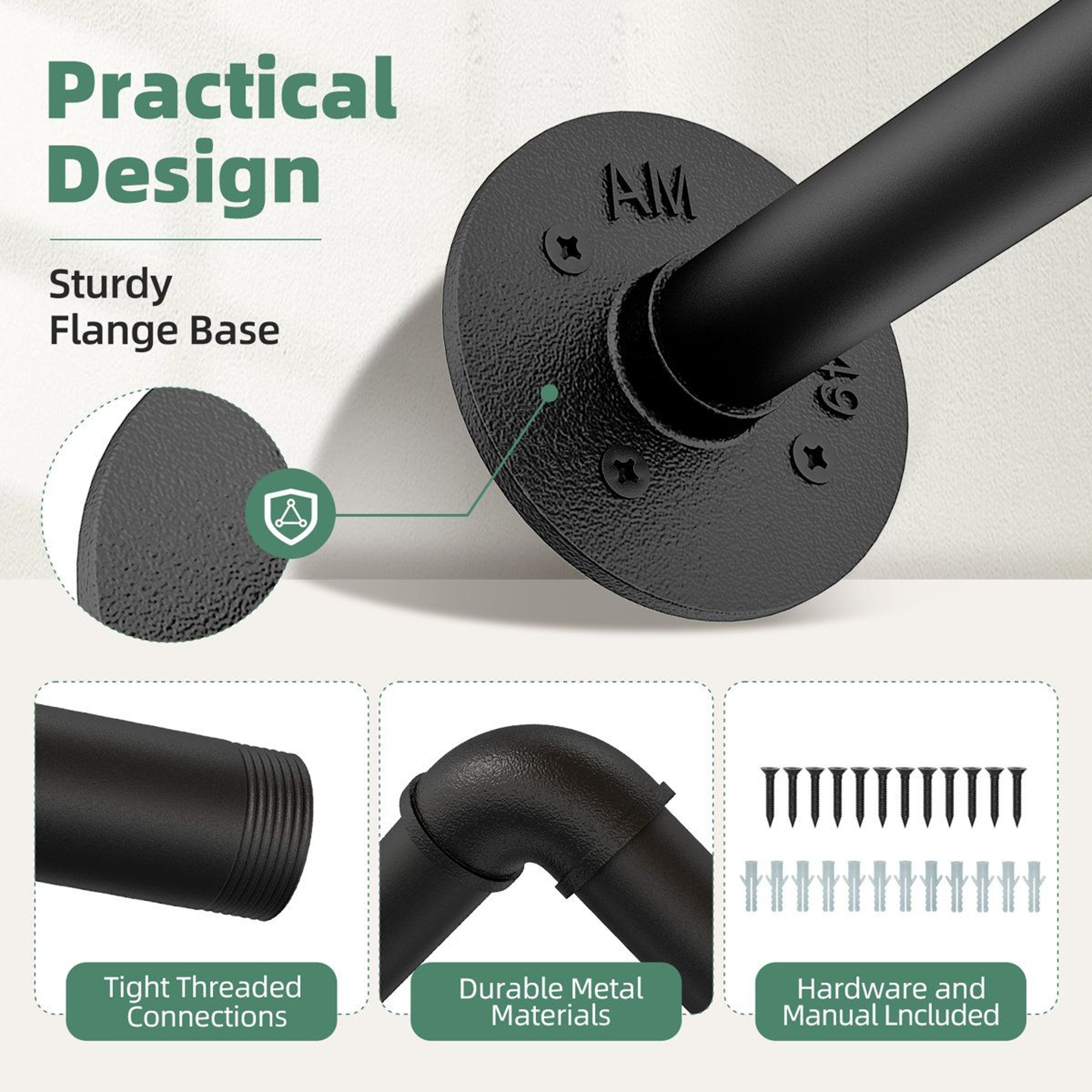 708 Inch Black Indoor Plant Hanger Rod With 6 Chains 3