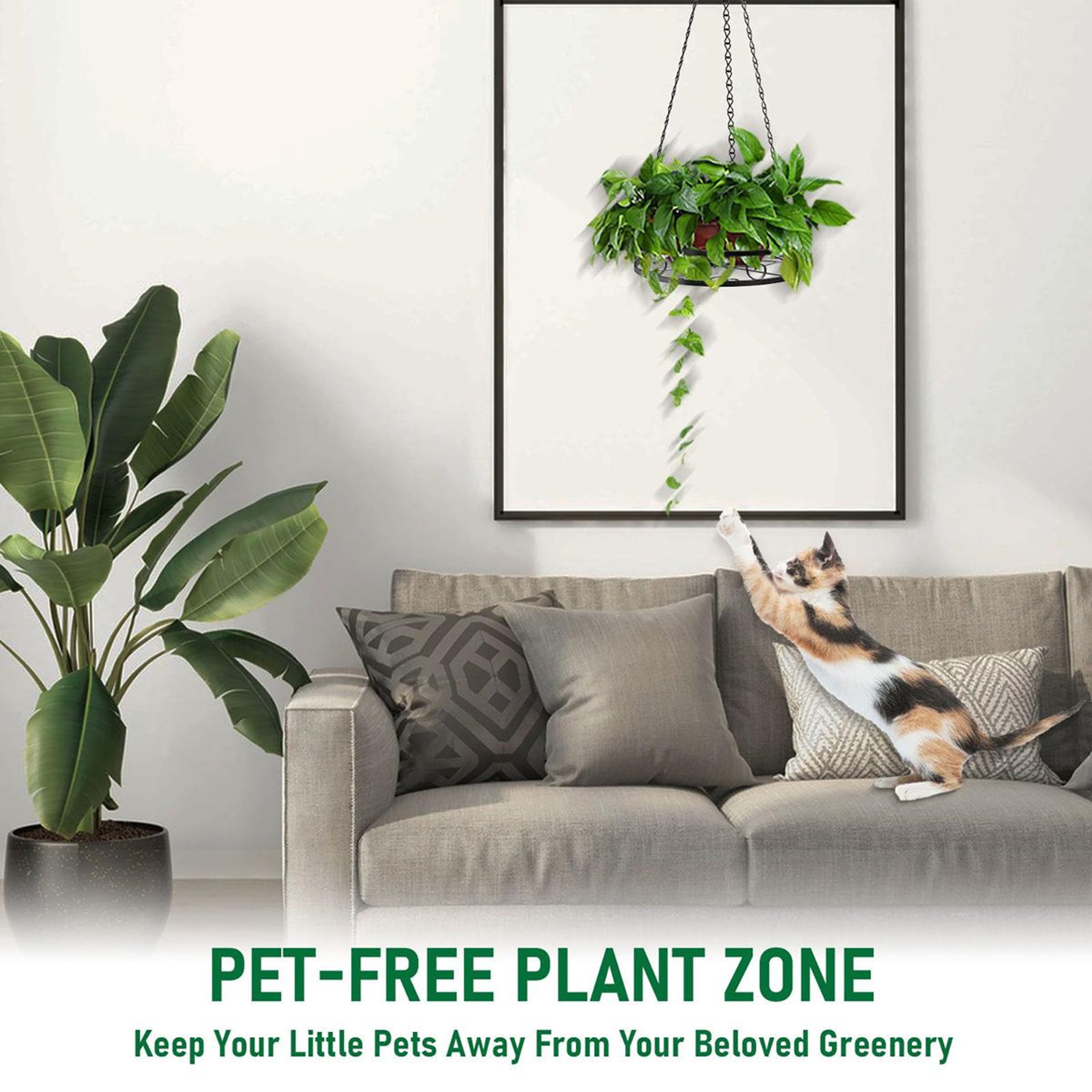 4 Pack Indoor Hanging Planter Metal Plant Hanger With Chains And Hooks 2