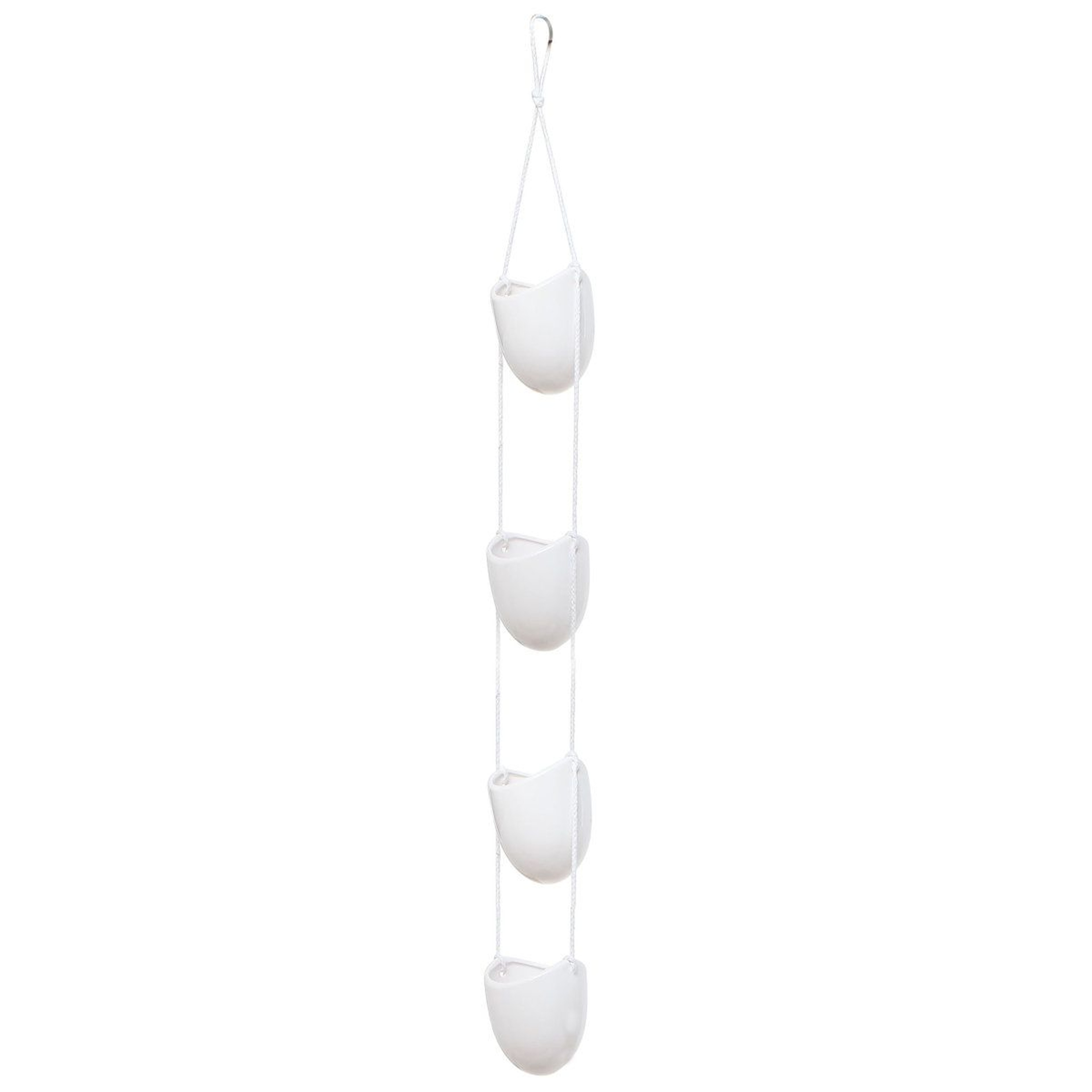 4 Tier Ceramic Hanging Planter Indoor Plant Hanger For Small Space Plant Decor 1