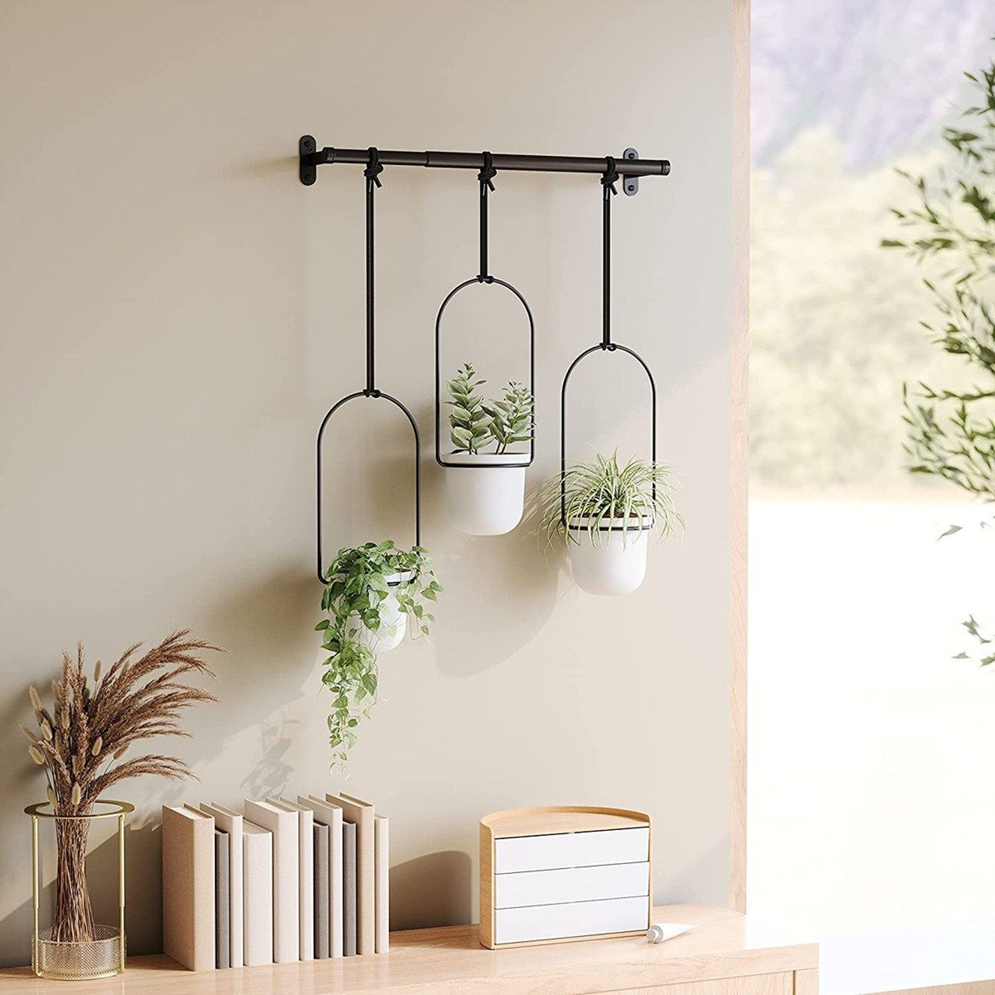 70 Inch Indoor Plant Rod Hanger For Hanging Planters And Window Plant Display 7