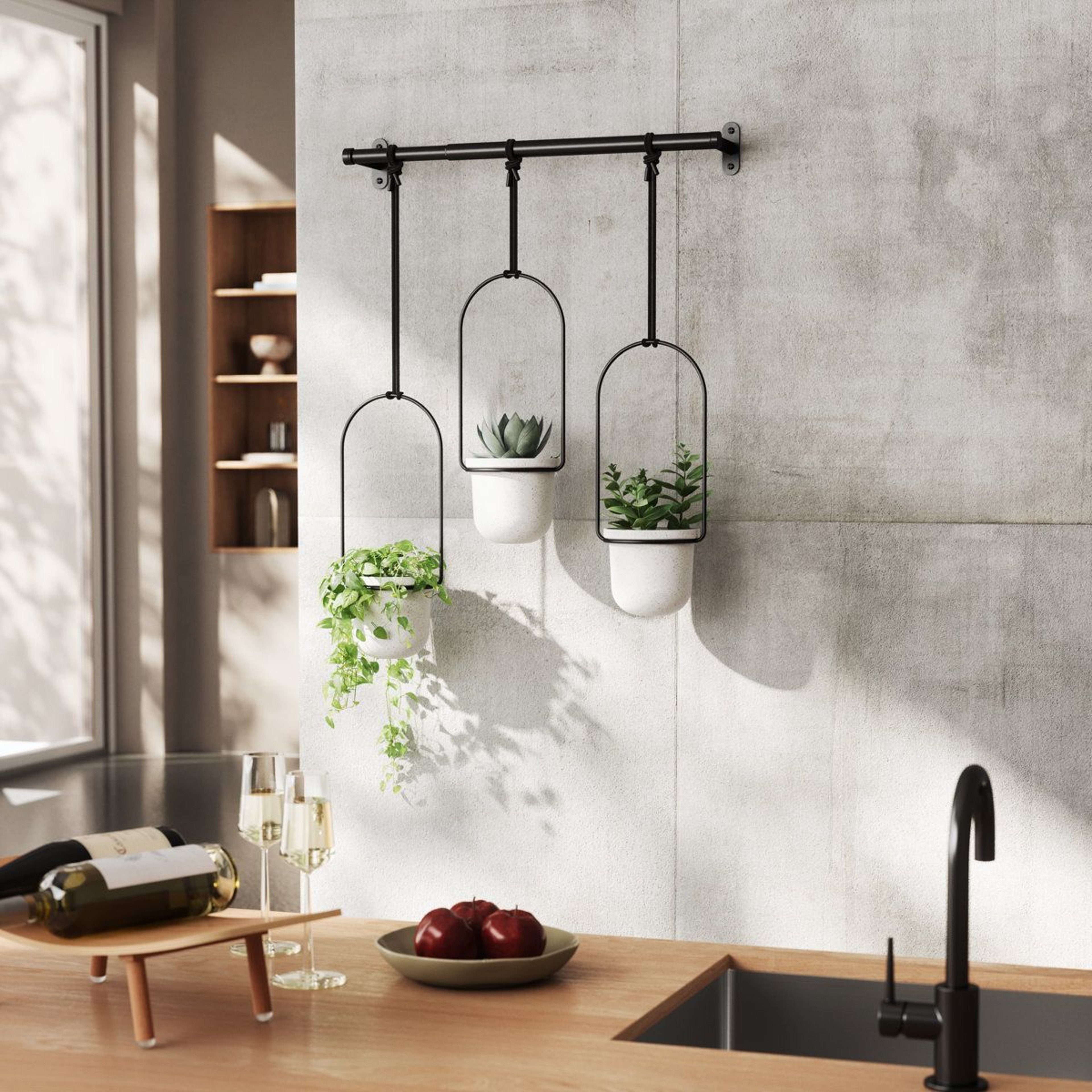 70 Inch Indoor Plant Rod Hanger For Hanging Planters And Window Plant Display 1