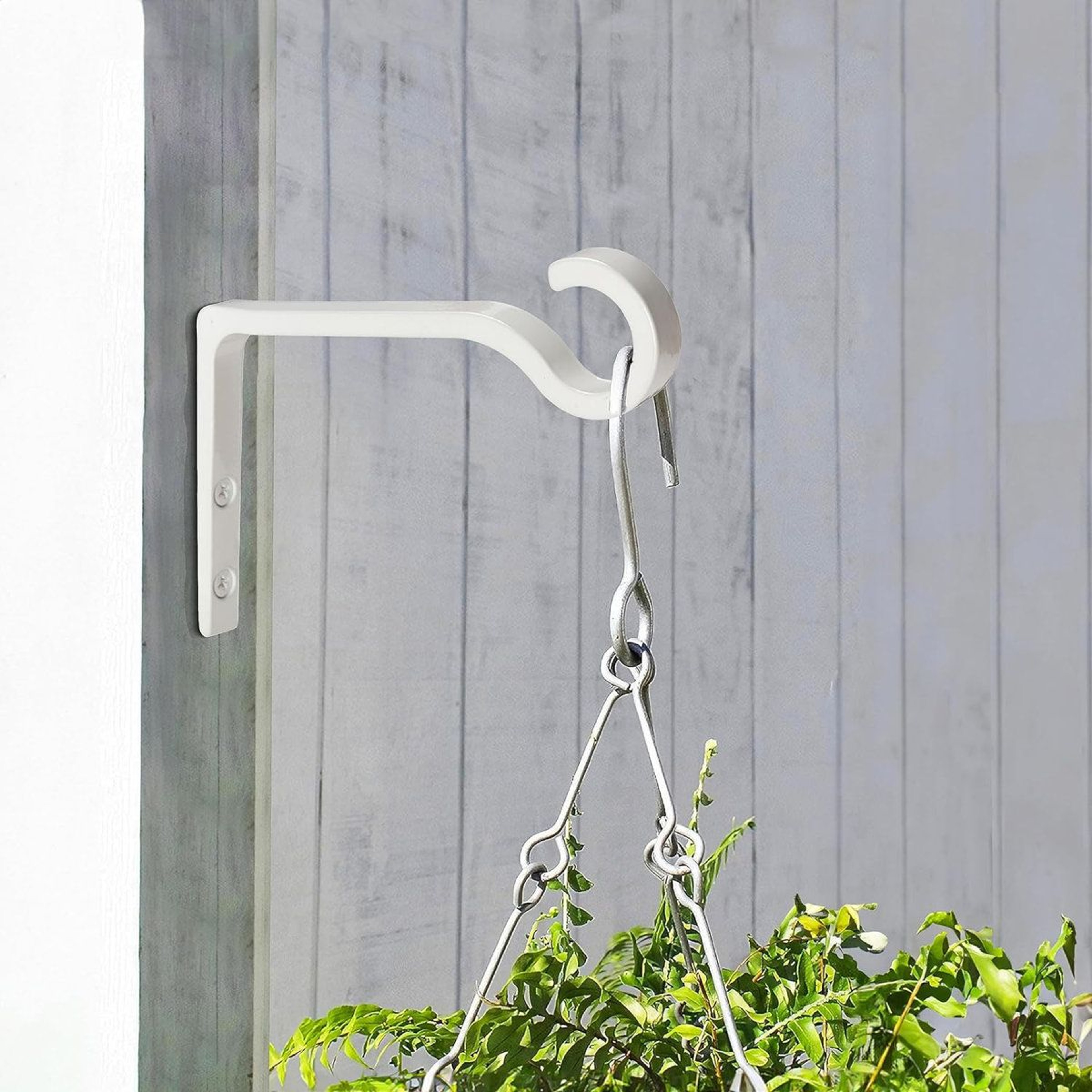 Wall Mount Plant Hook Heavy Duty Metal Hanging Planter Bracket Set Of 2 1