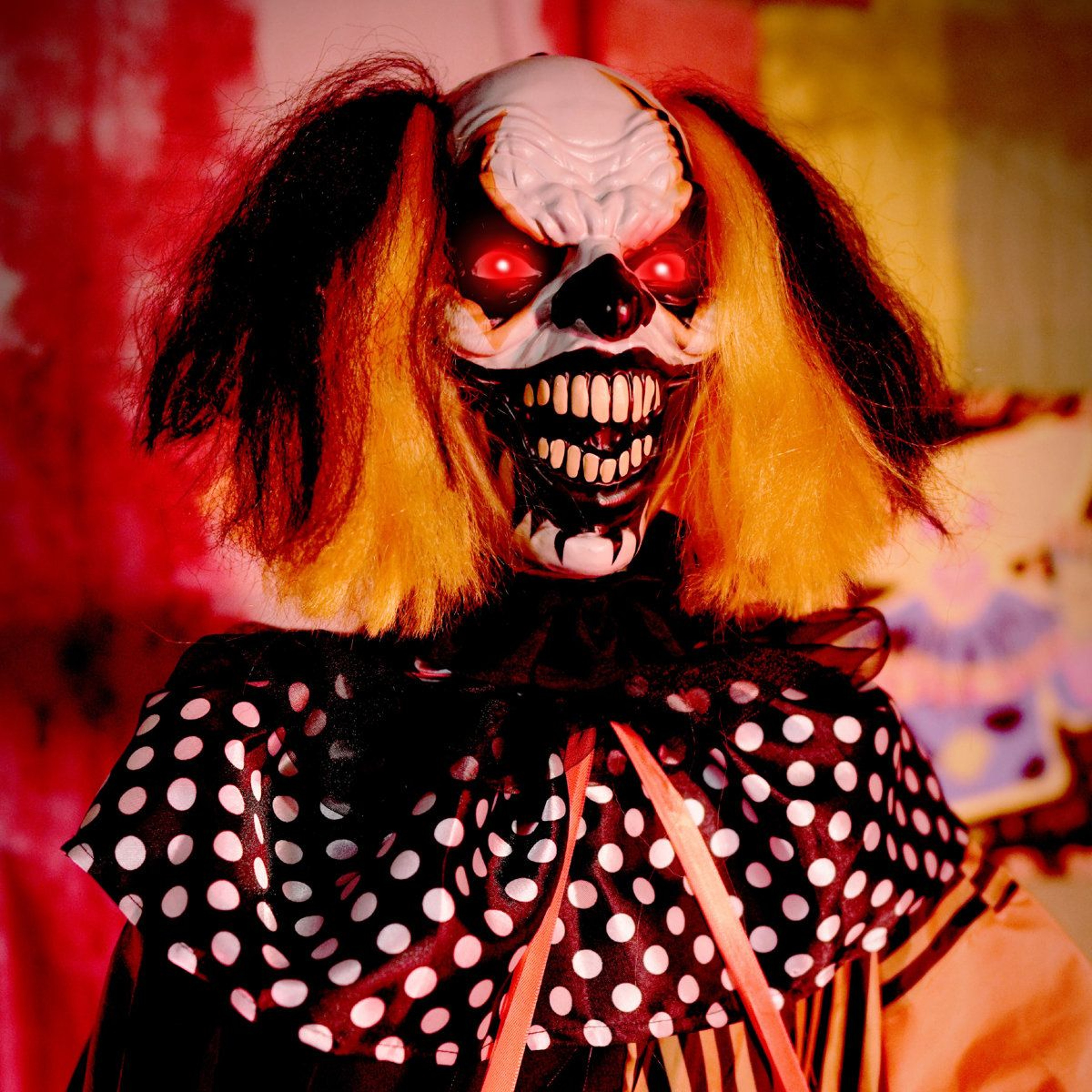 Haunted Hill Farm 55 Ft Jump Scare Clown Halloween Animatronic With Pop Up Head 11