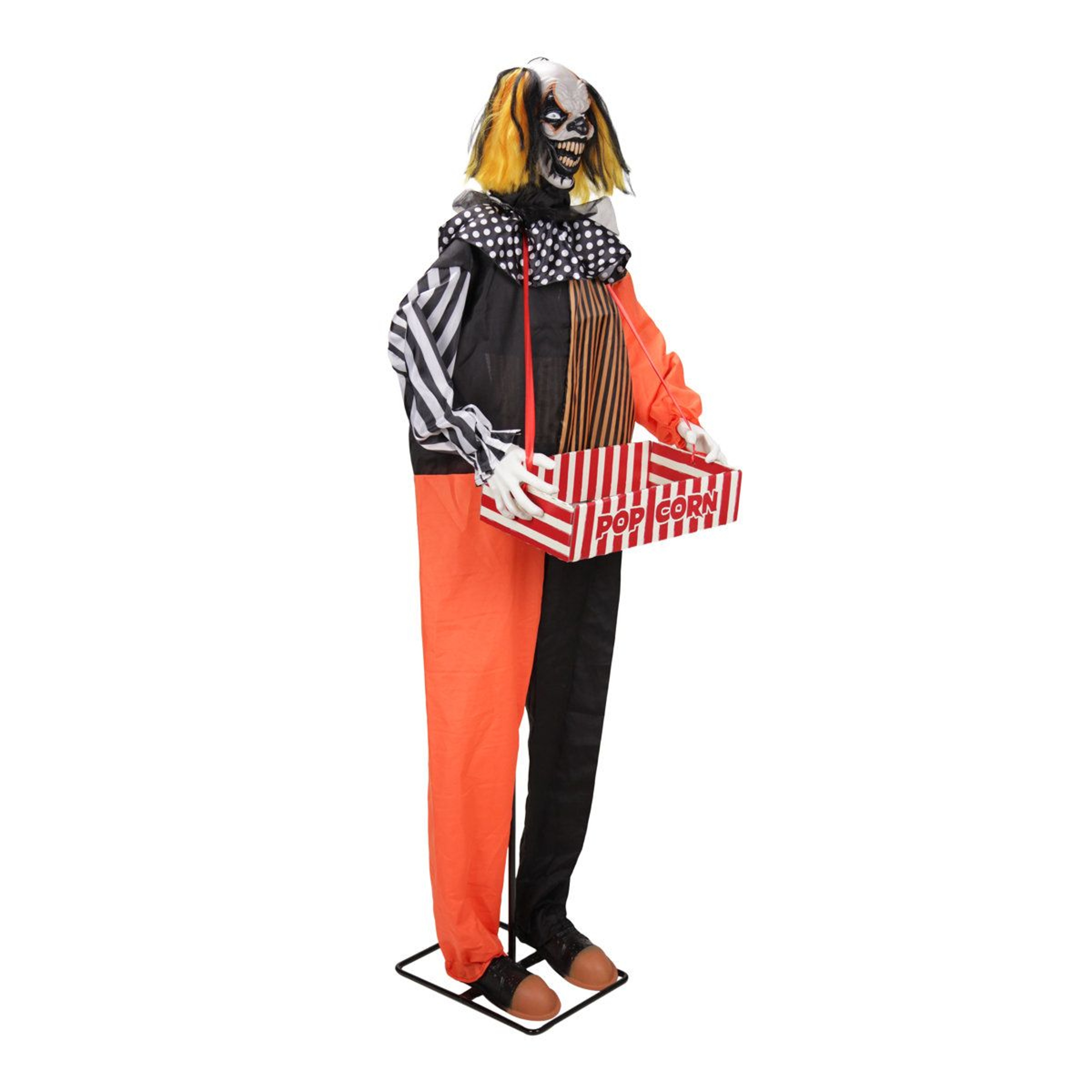 Haunted Hill Farm 55 Ft Jump Scare Clown Halloween Animatronic With Pop Up Head 14