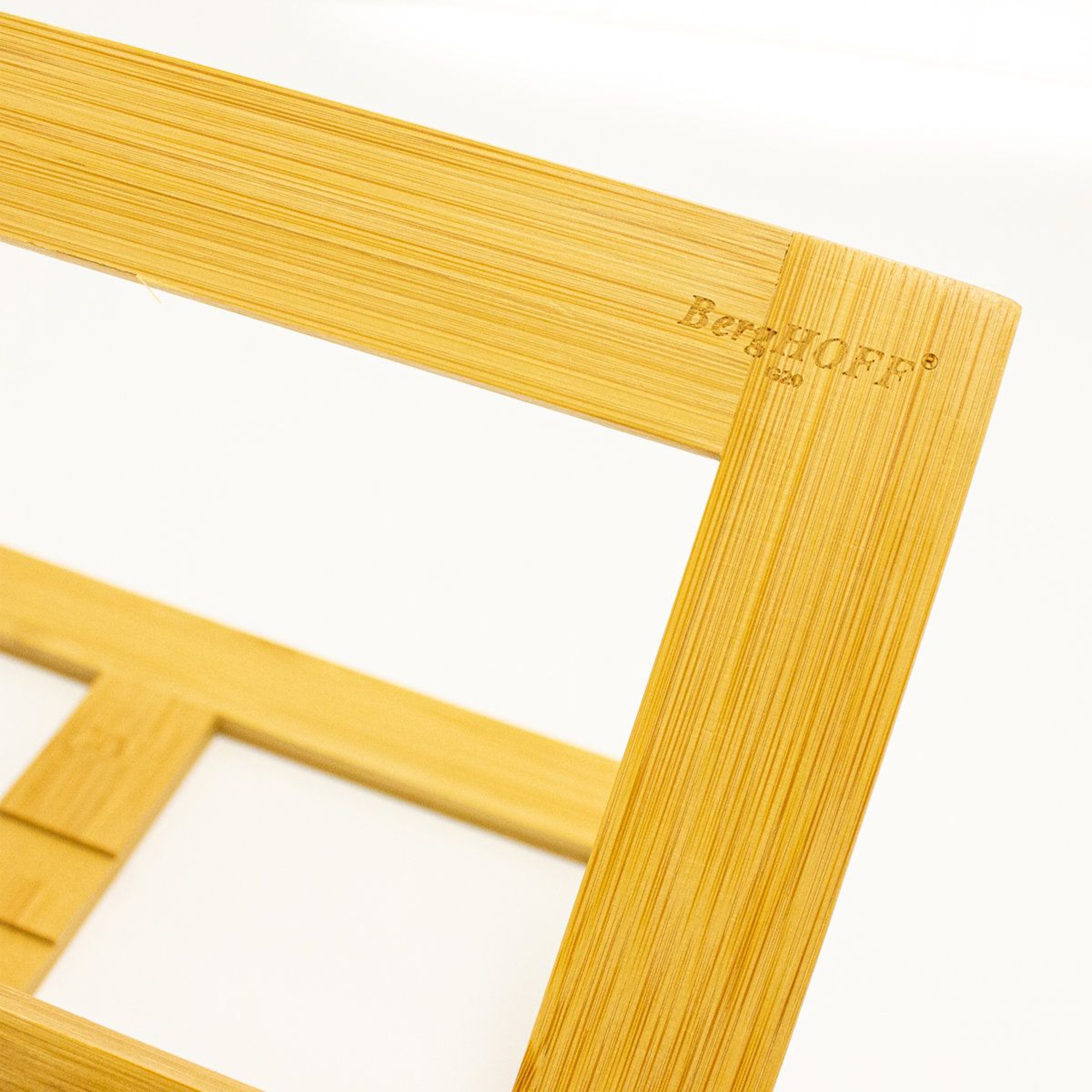 Bamboo Cookbook And Tablet Holder Adjustable Kitchen Stand 3