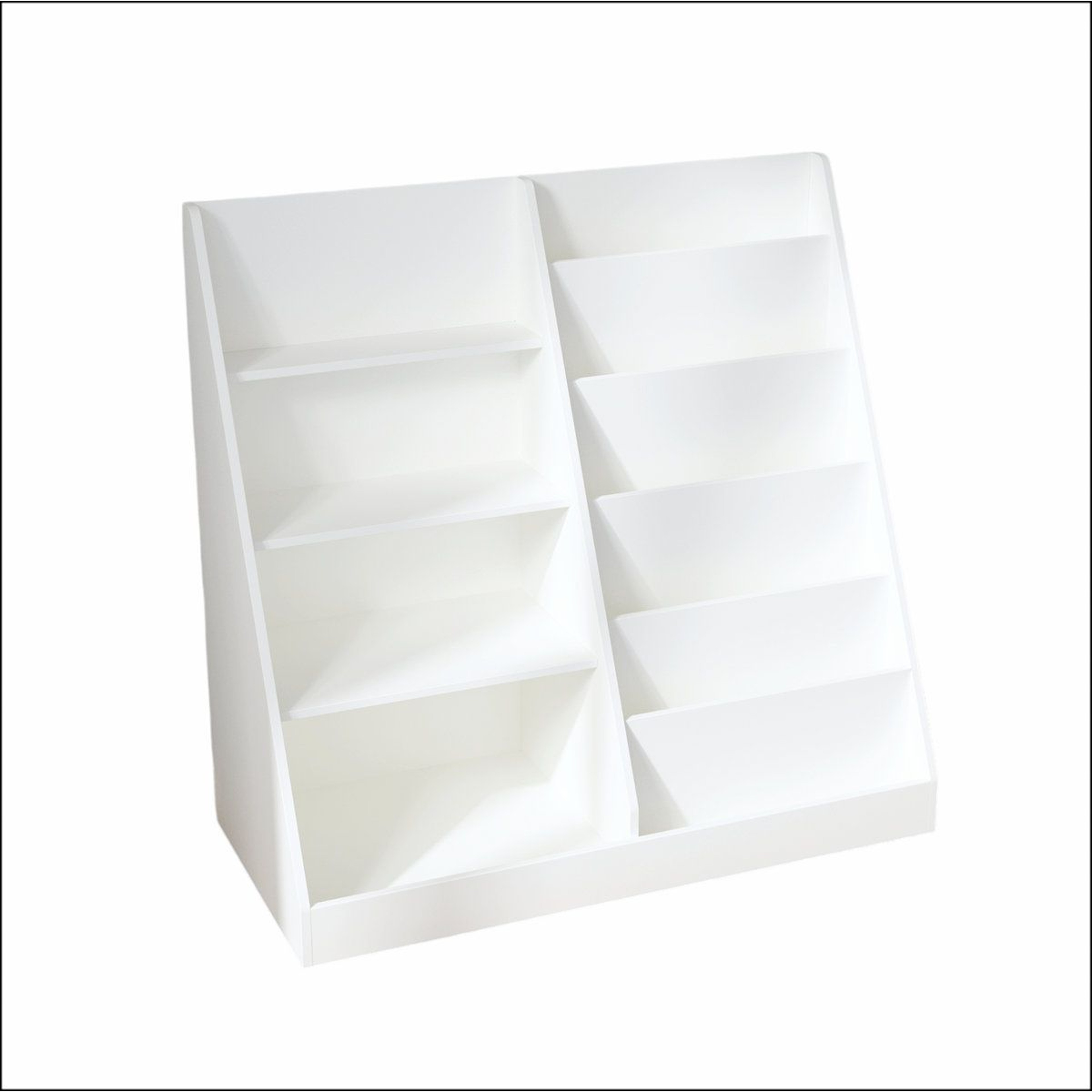 Multifunctional 4 Tier Kids Bookshelf Toy Storage Organizer 0
