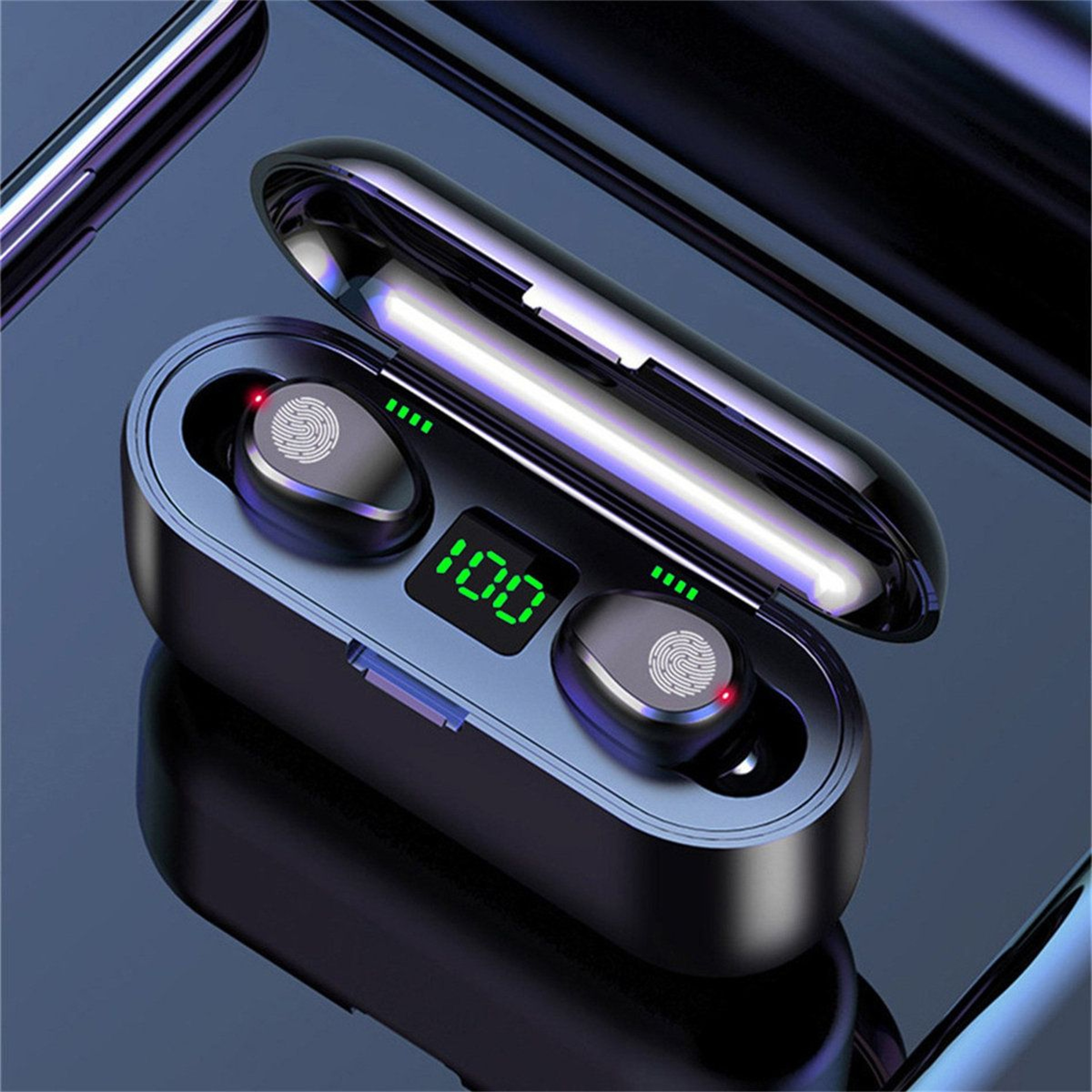 Rebrilliant Wireless Bluetooth 50 InEar Earbuds With Digital Display And IPX7 Water Resistance 3