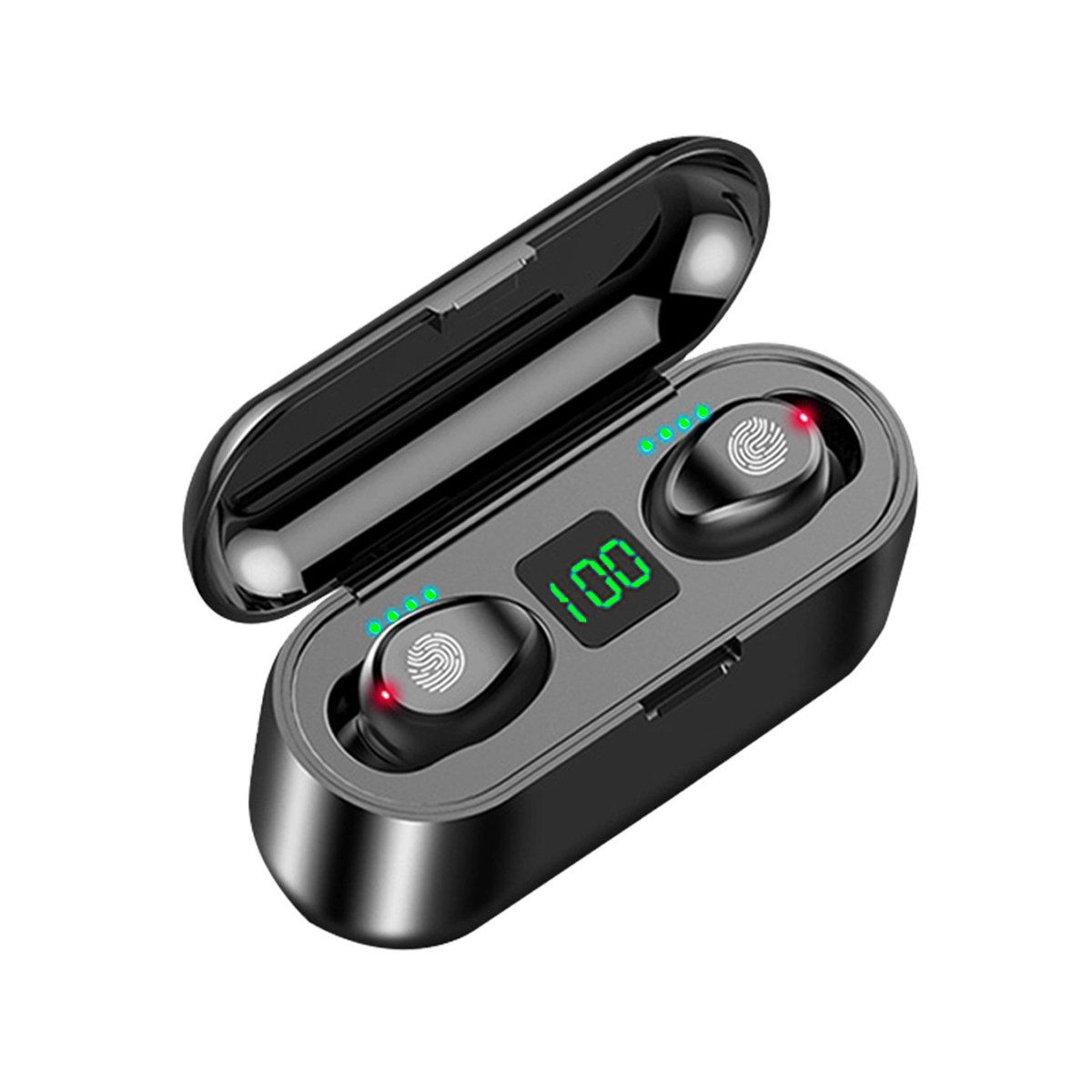 Rebrilliant Wireless Bluetooth 50 InEar Earbuds With Digital Display And IPX7 Water Resistance 0