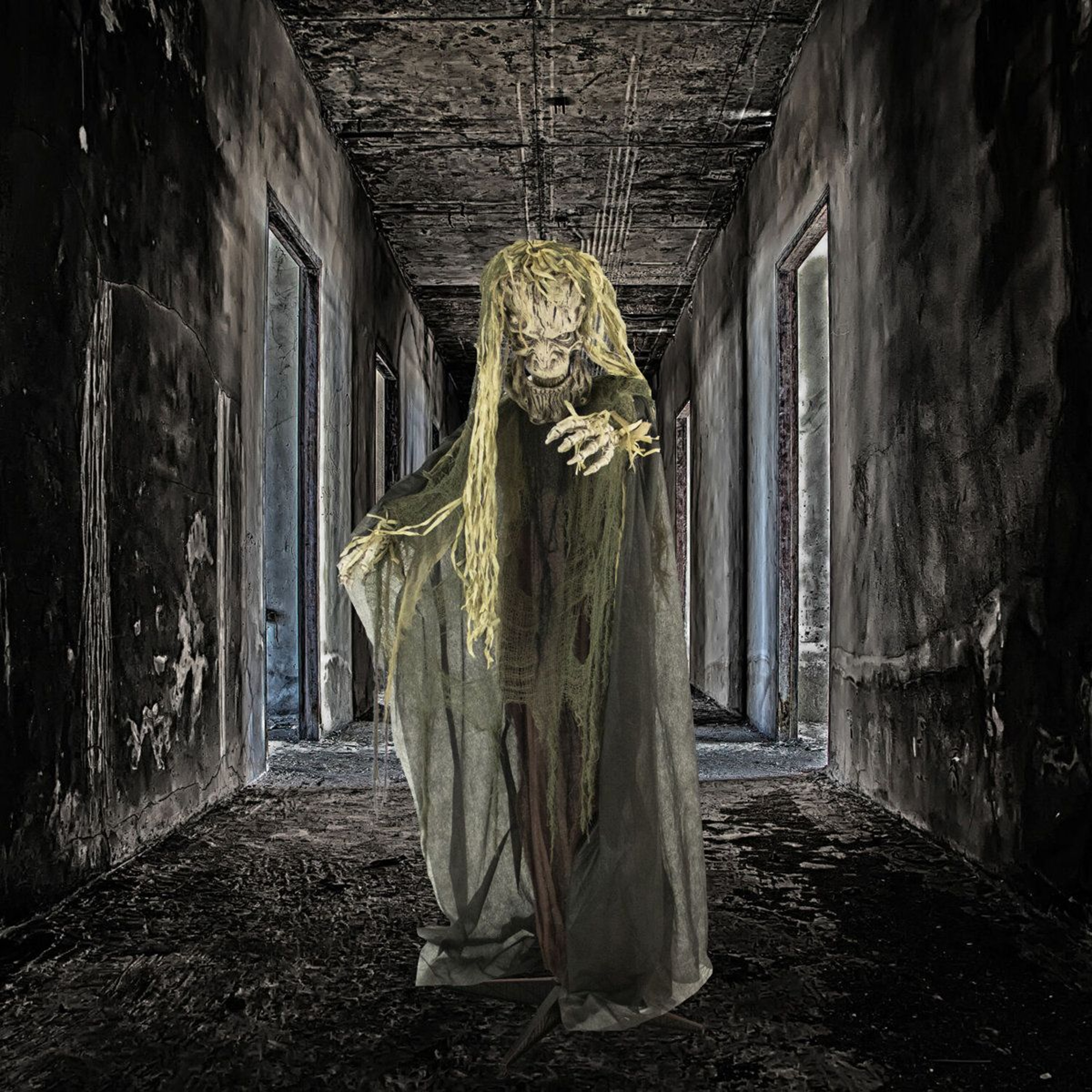625 Ft Scary Talking Tree Man Animatronic With Light Sound And Moving Mouth 1