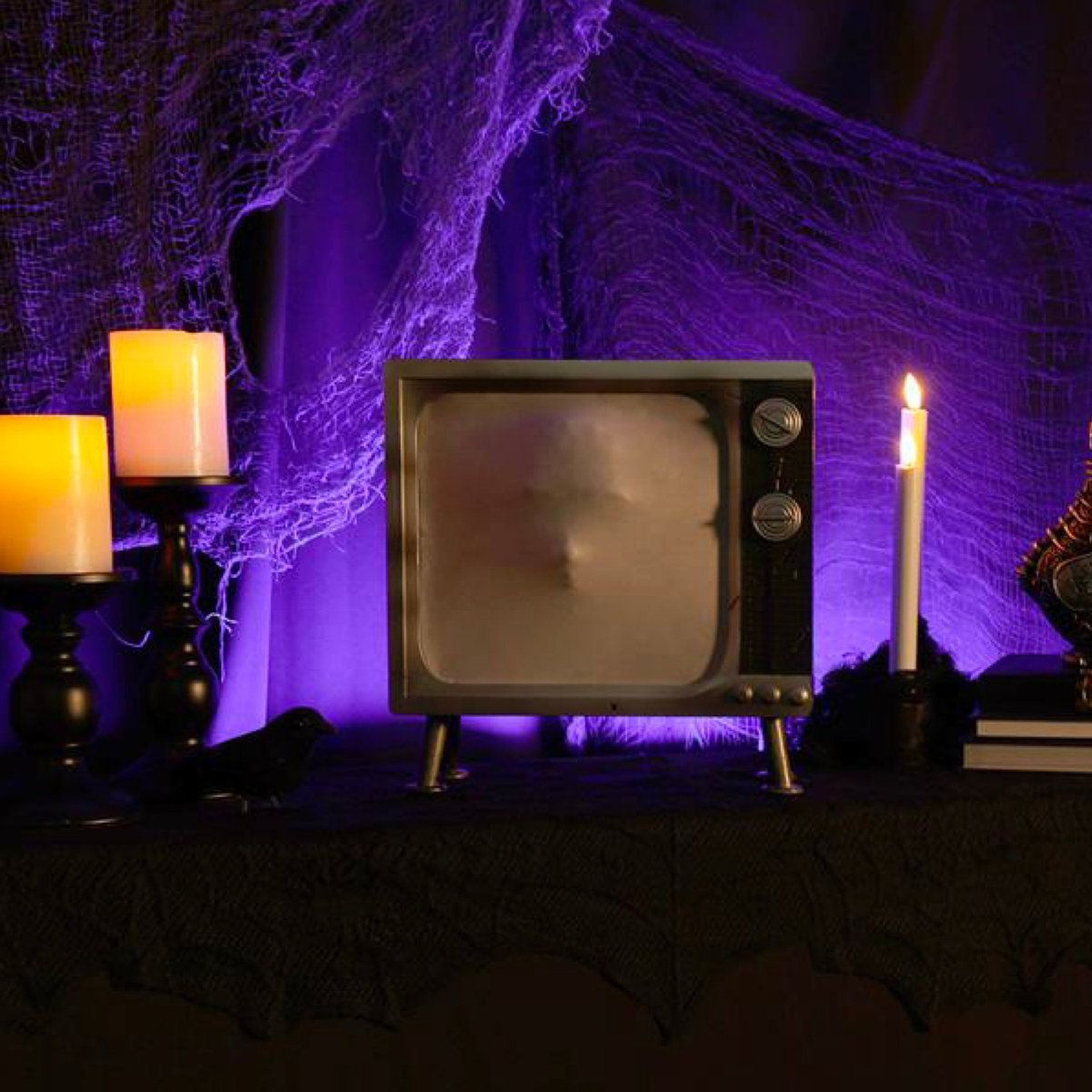 12 Inch Motion Activated Haunted TV Animatronic With Lights And Sound Effects 2