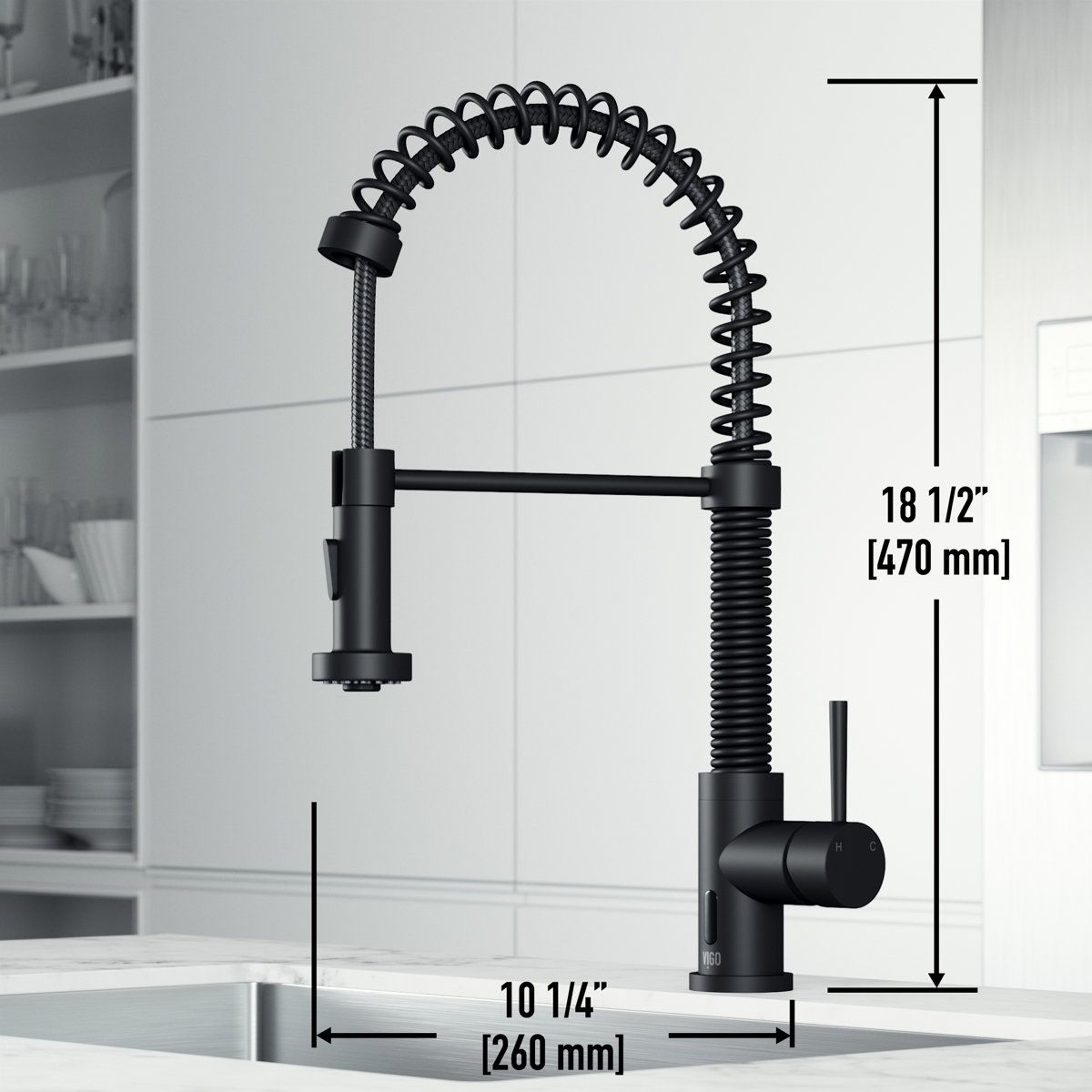 19 Inch Touchless Pull Down Kitchen Faucet With Dual Function Sprayer 3