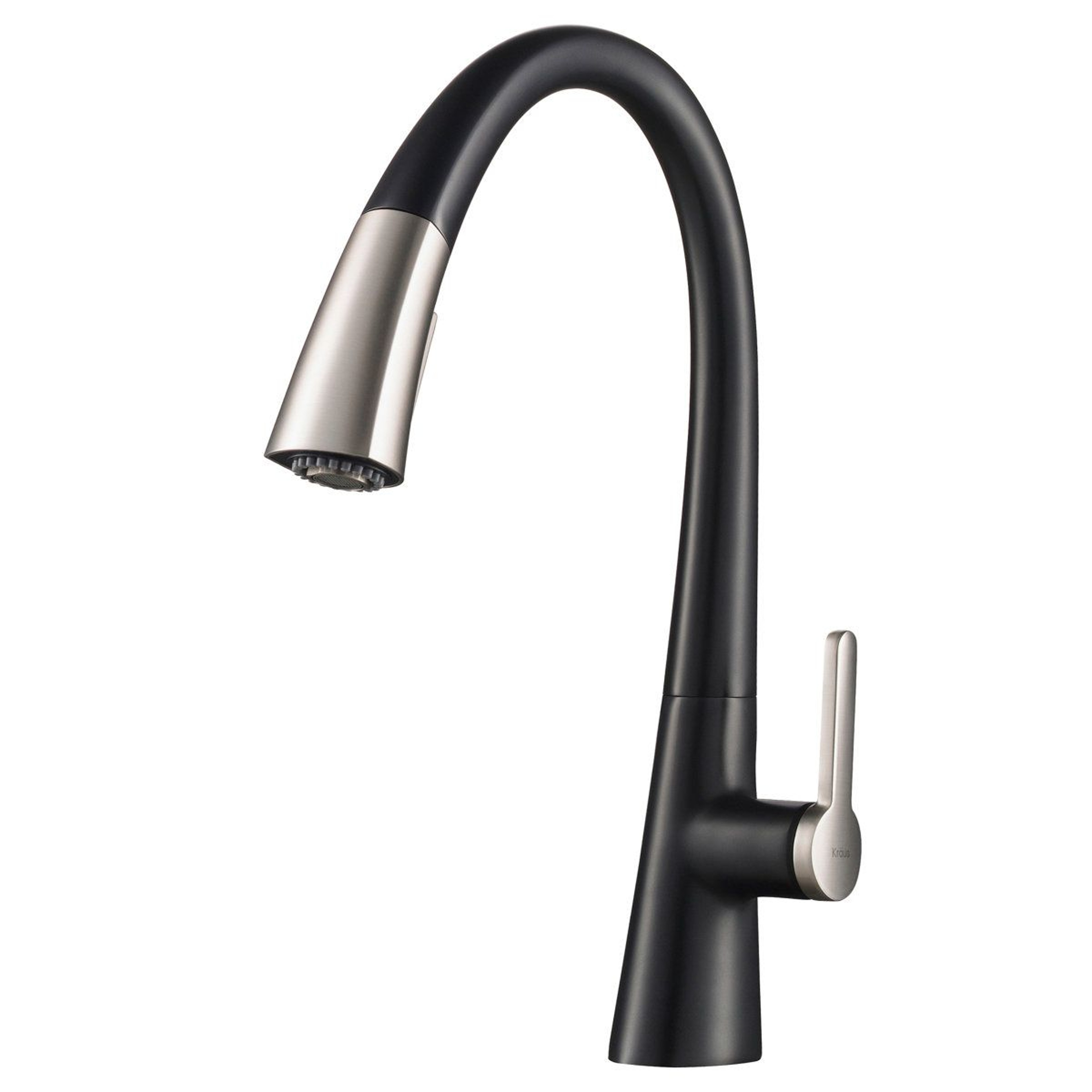 Pull Down Single Handle Kitchen Faucet With High Arc Swivel Spout 10