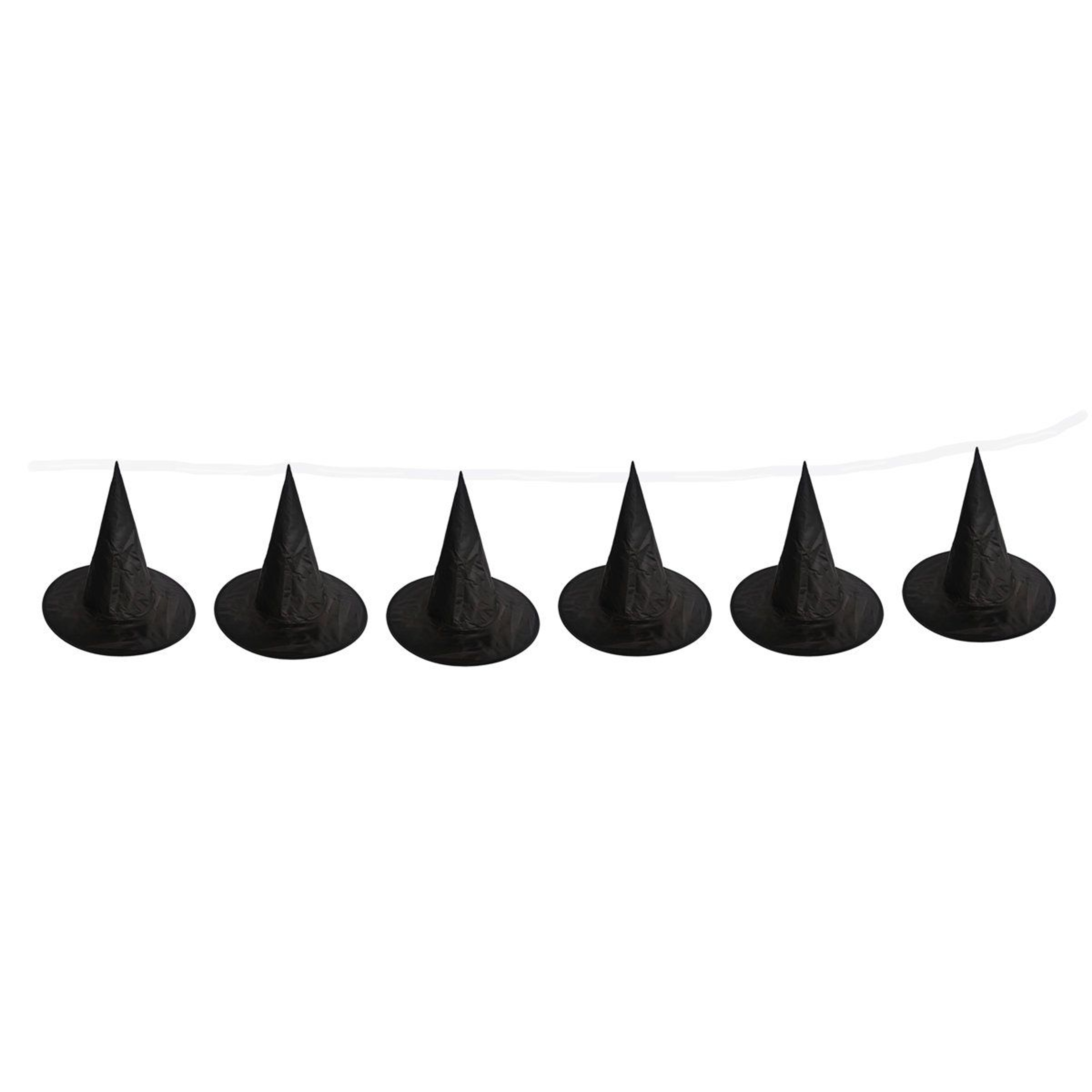 Halloween Hanging Witch Hats 6 Pack Black Floating Witch Decorations For Indoor And Outdoor Use 1