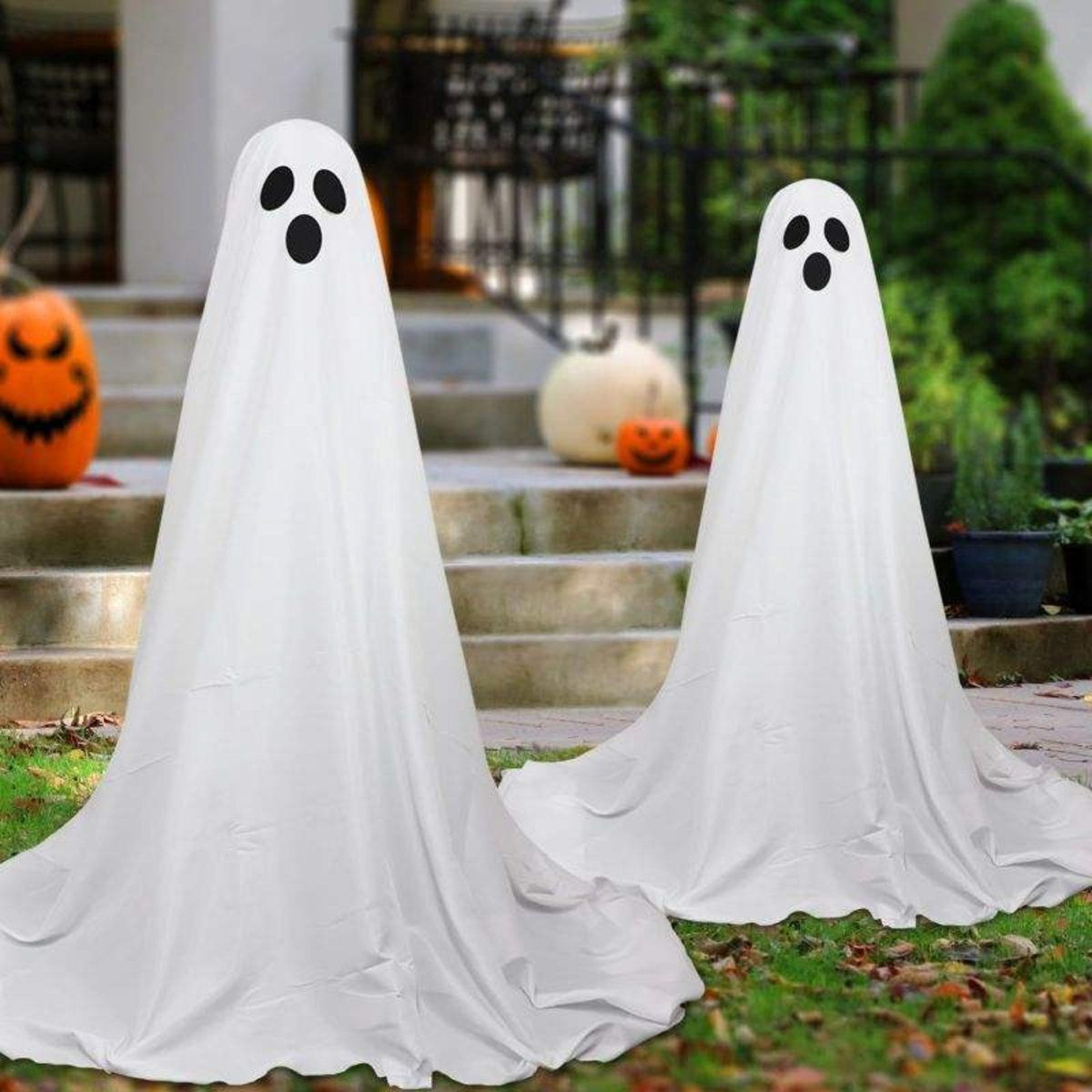 Lighted White Ghost Halloween Decorations For Indoor And Outdoor Displays 3
