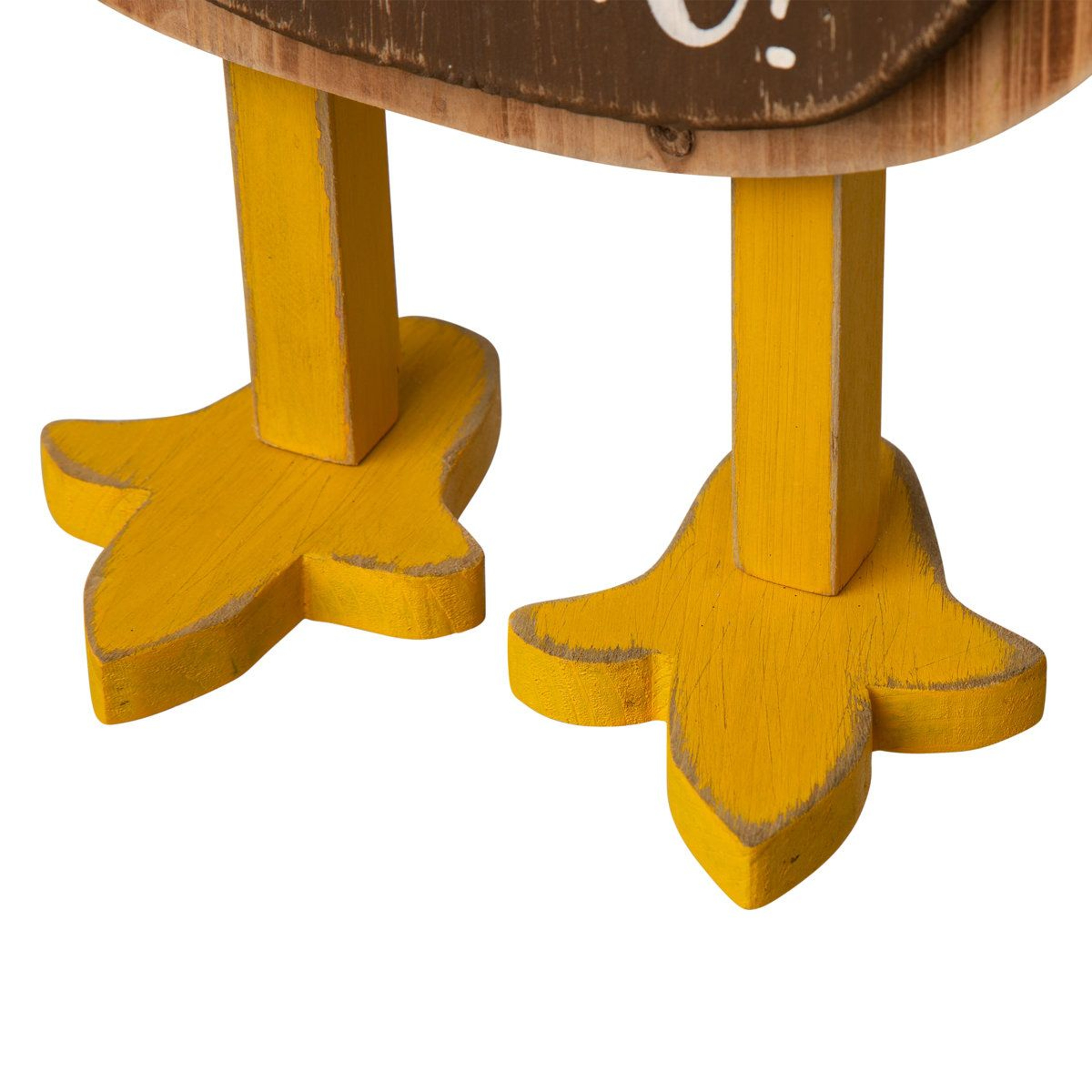 Thanksgiving Wooden Turkey Standing Decor With Colorful Tail And Gobble Sign 10