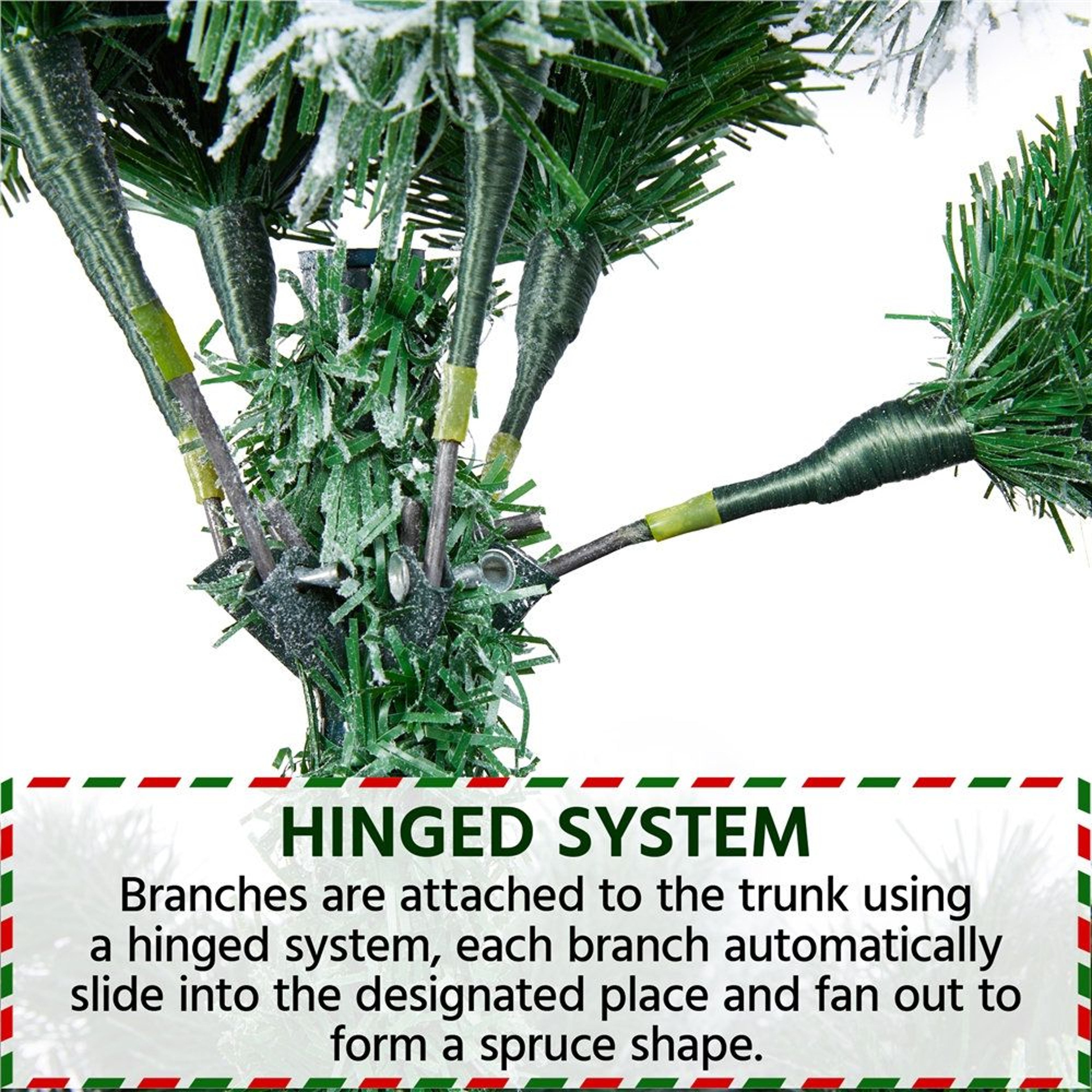 75 Ft PreLit Flocked Artificial Christmas Tree With Warm White Lights 5