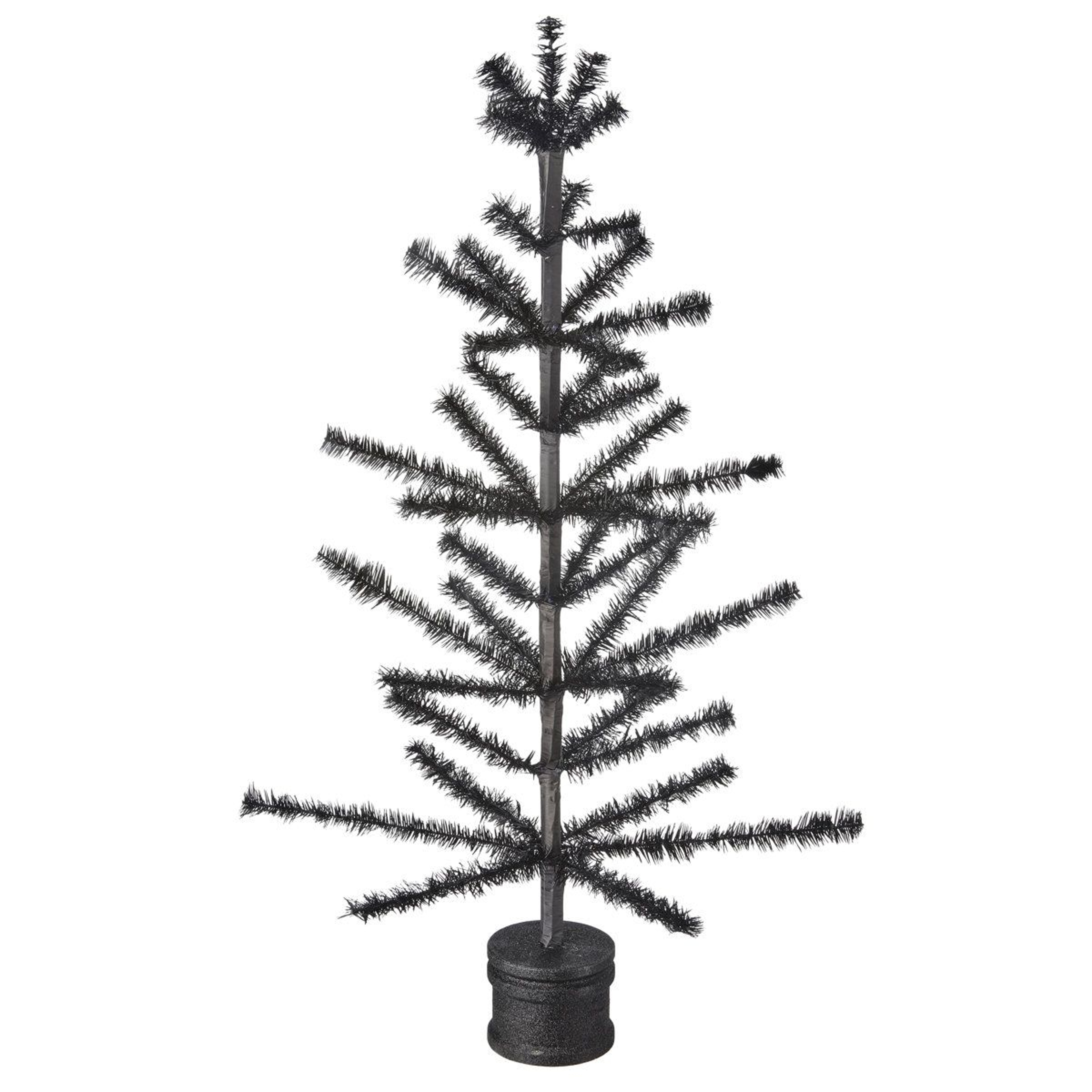 36Inch Halloween Feather Tabletop Tree With Decorative Base 0