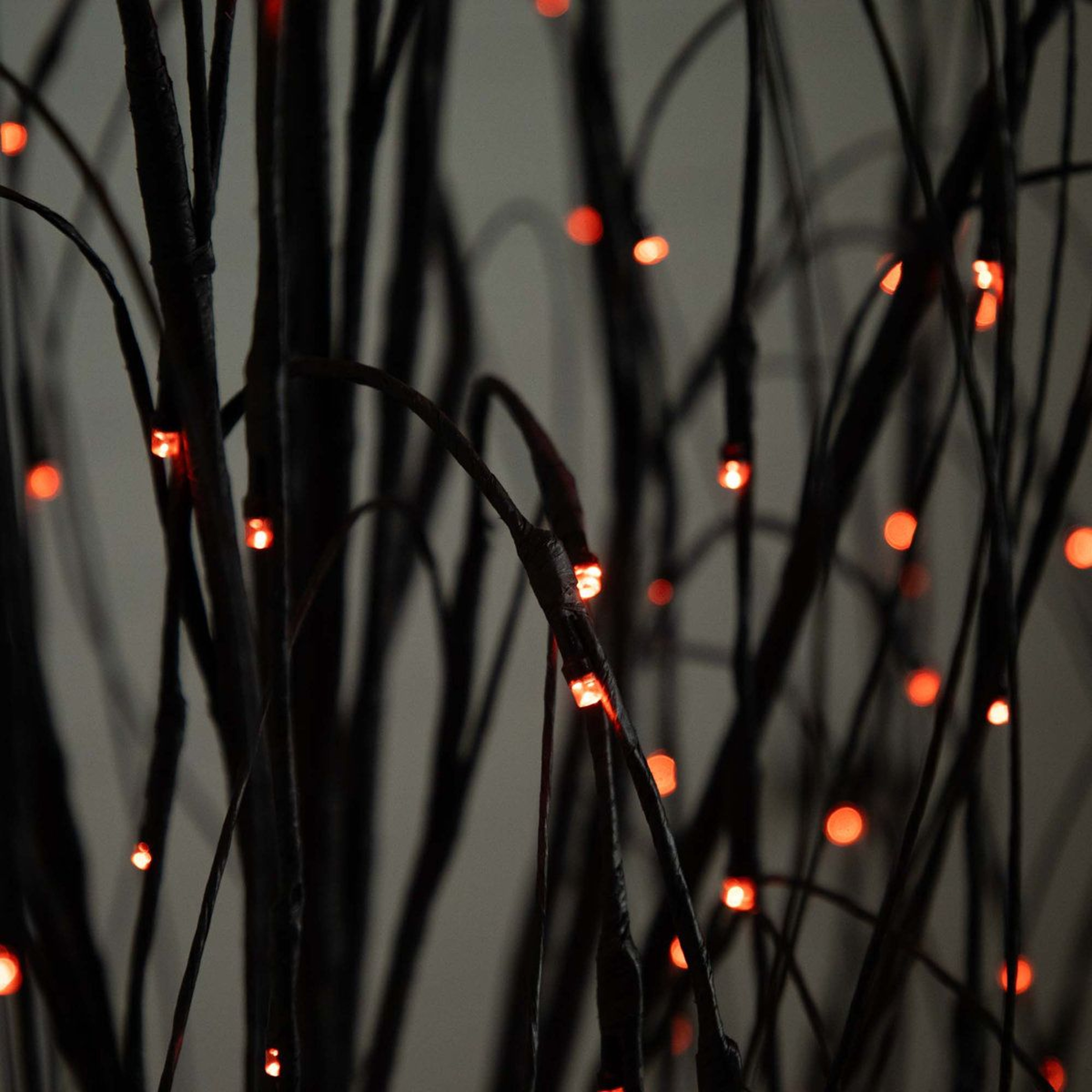 6 Ft PreLit Halloween Black Willow Tree With 160 Orange And Purple LED Lights 2