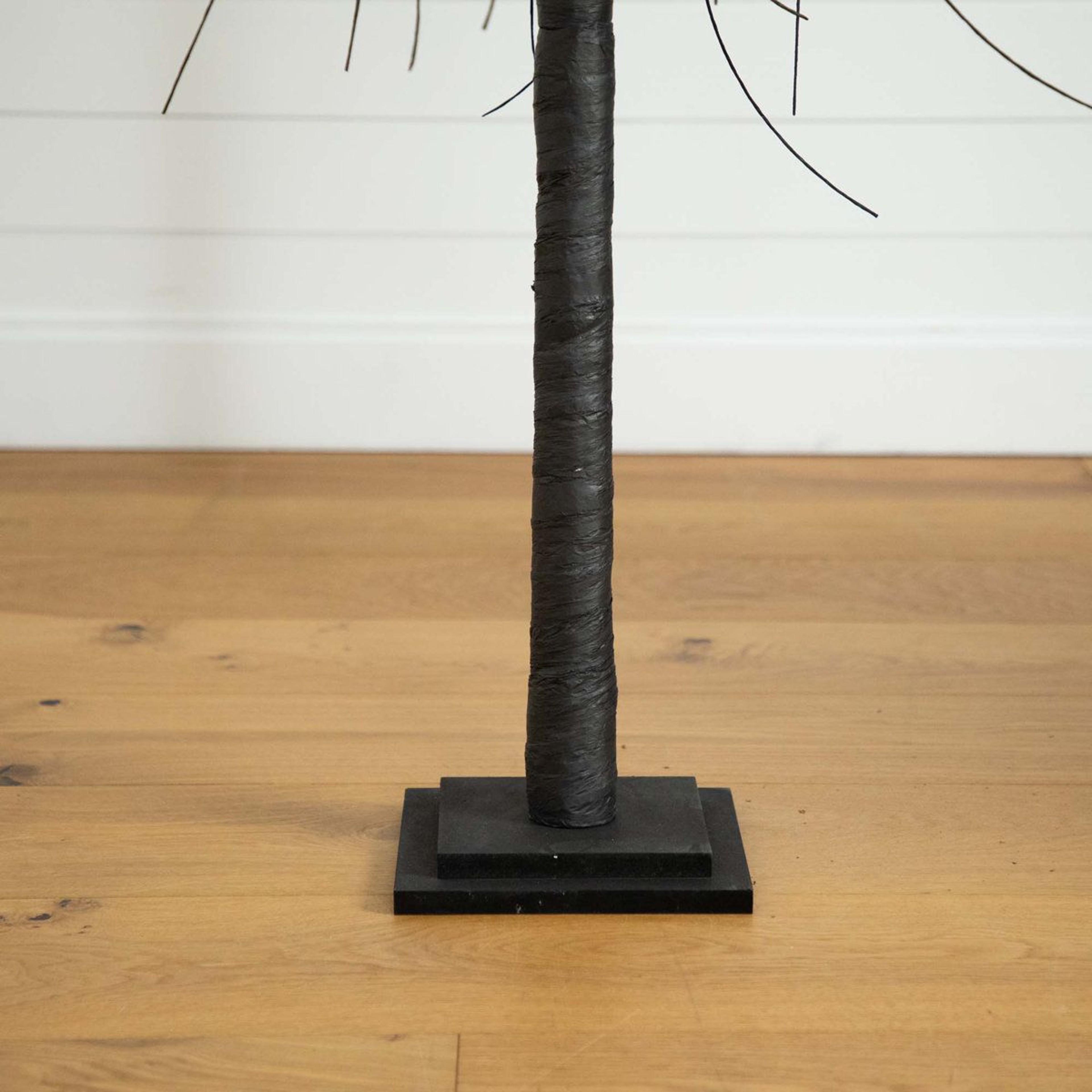 6 Ft PreLit Halloween Black Willow Tree With 160 Orange And Purple LED Lights 6