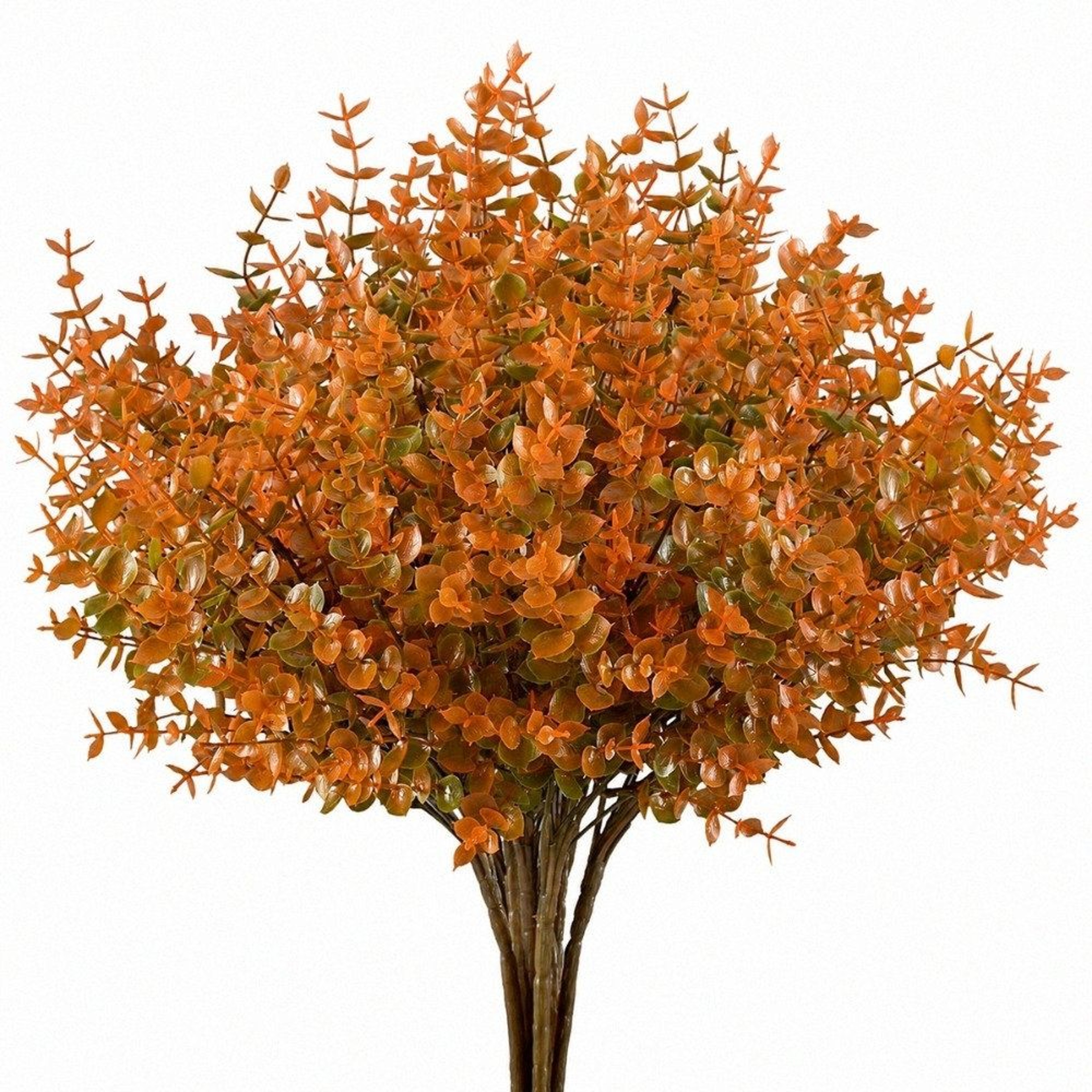 12 Bundles Artificial Fall Eucalyptus Flowers  UVResistant Outdoor Decorations 4