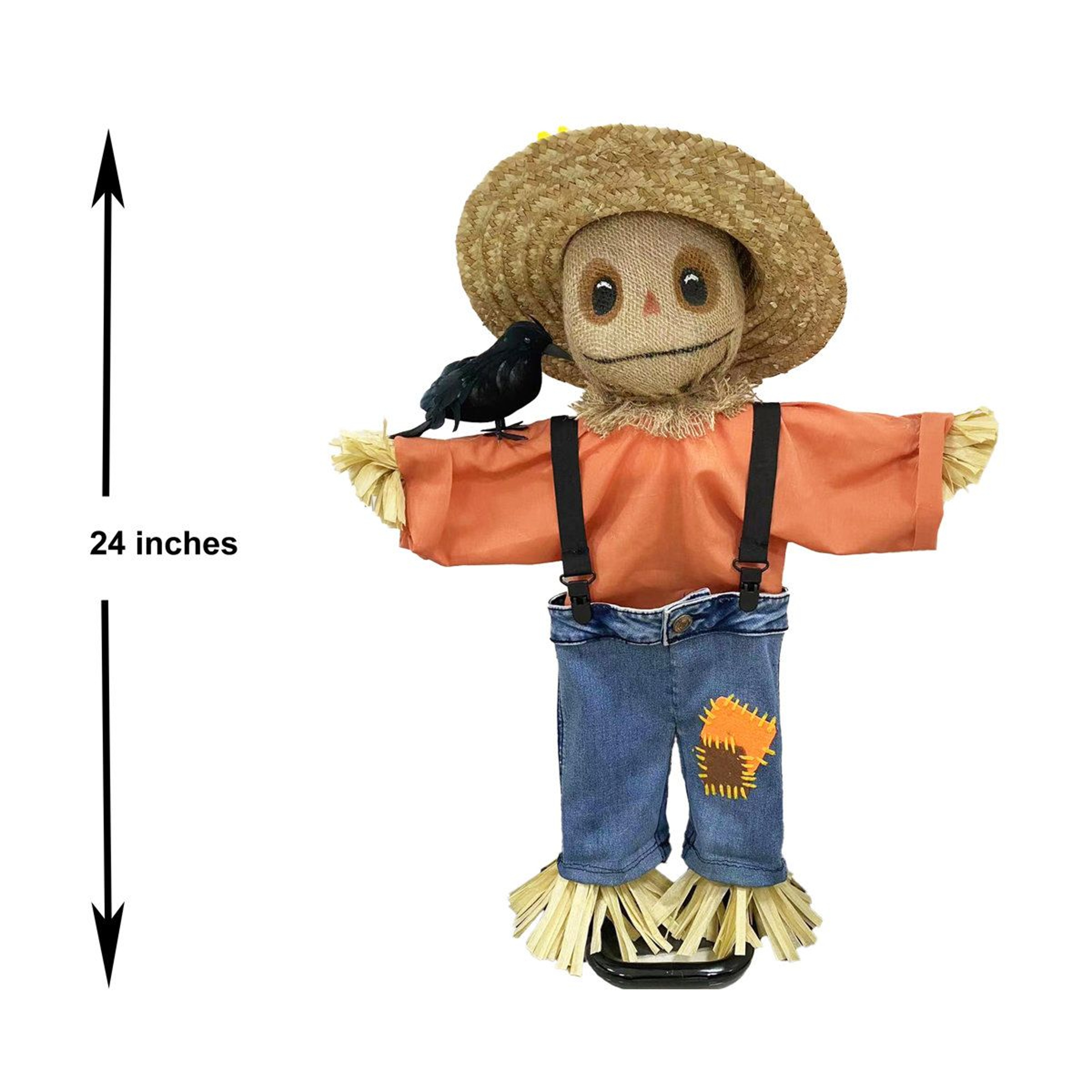 24Inch MotionActivated Talking Scarecrow Halloween Decoration 2