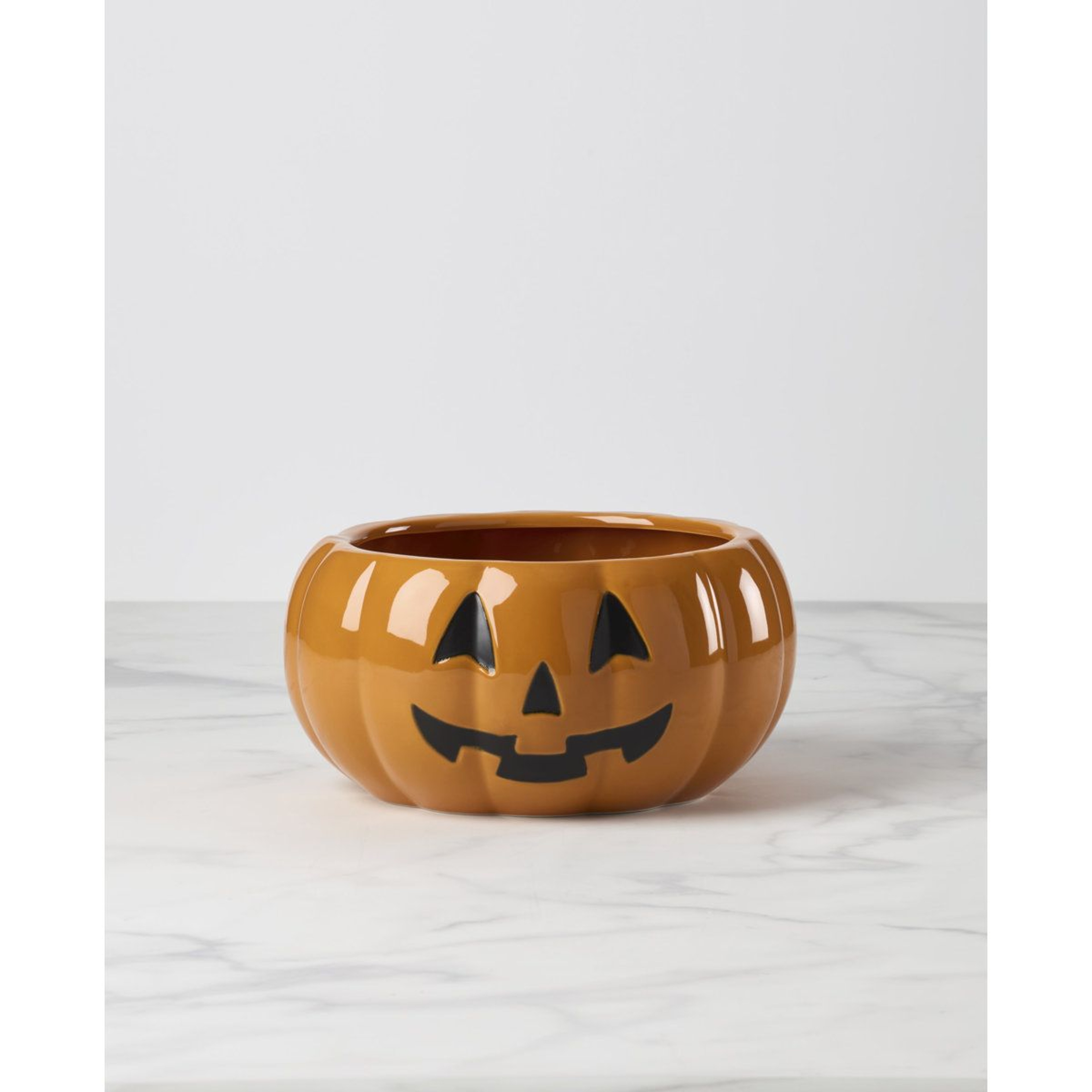 Vintage Halloween Pumpkin Candy Bowl In Porcelain With 112 Oz Capacity 4