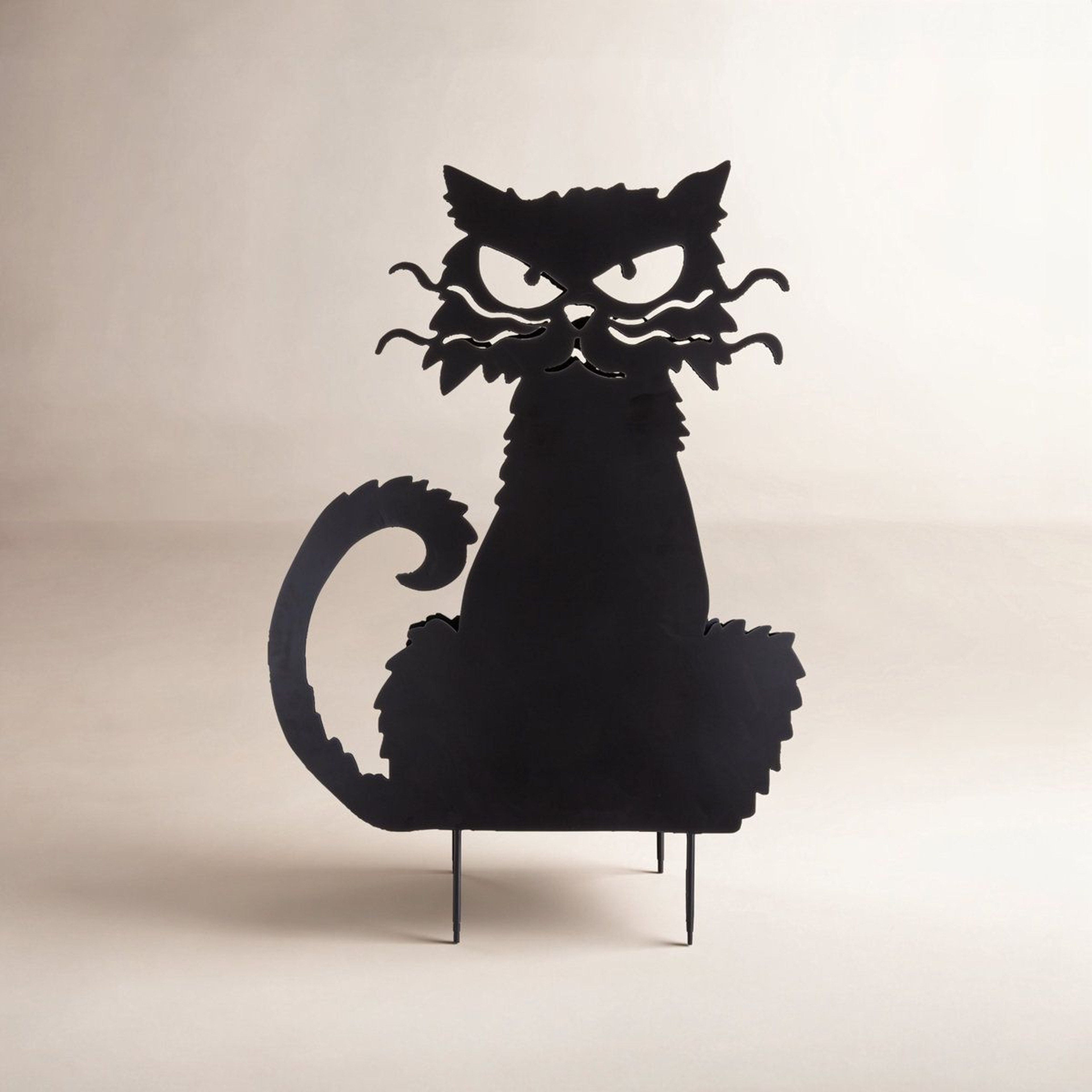 Halloween Black Cat Metal Garden Stake Outdoor Yard Decoration 1