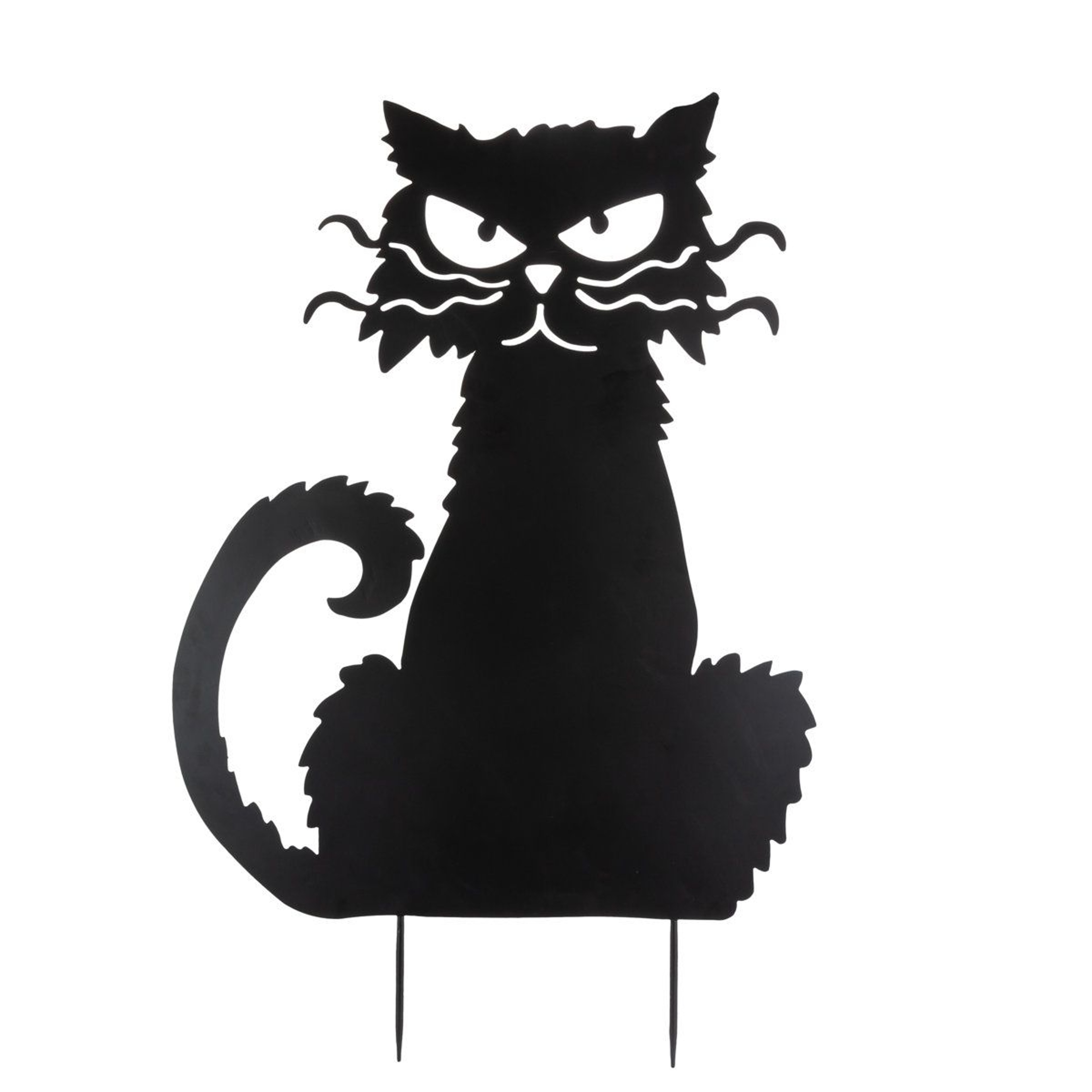 Halloween Black Cat Metal Garden Stake Outdoor Yard Decoration 0