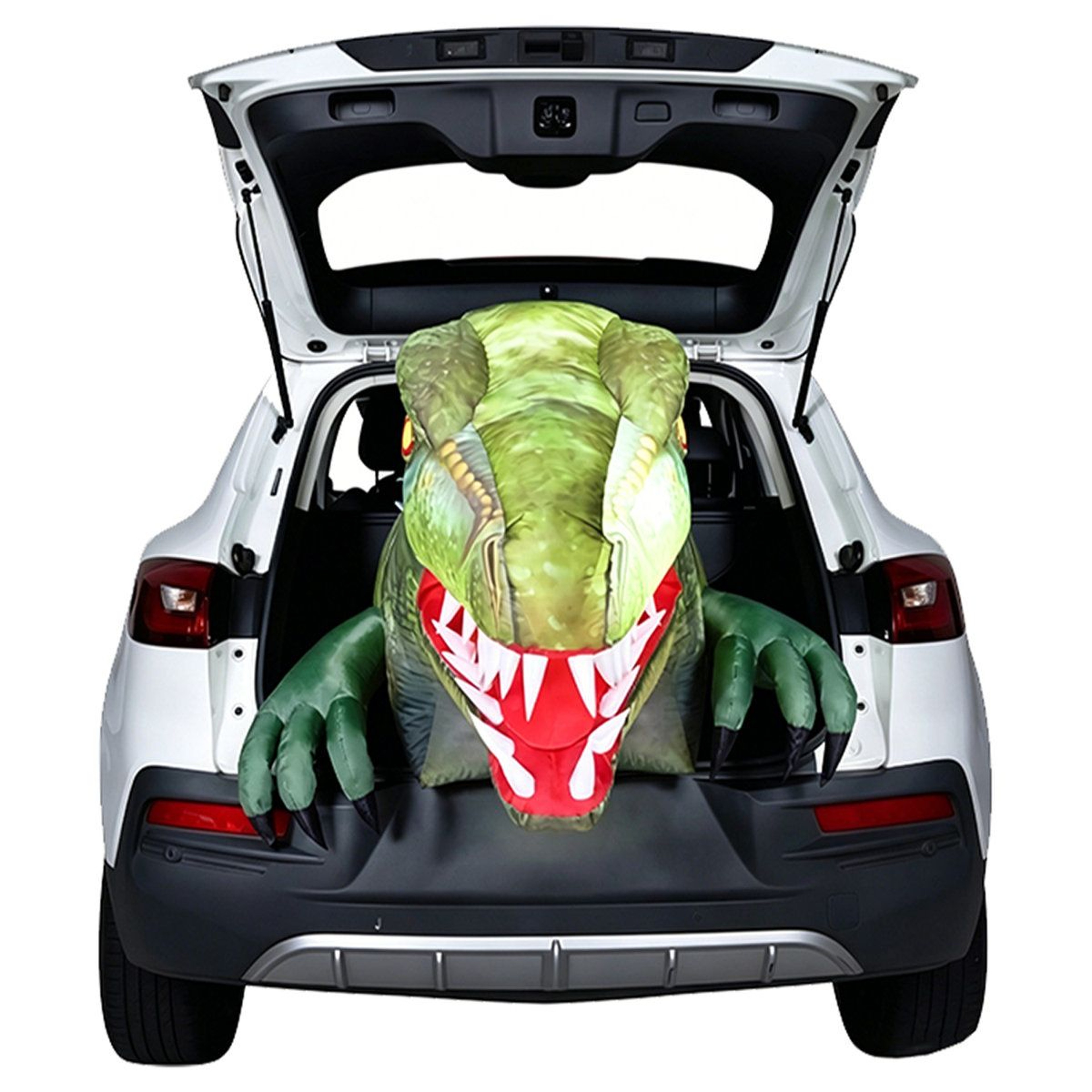 Animated 36 Ft Halloween Inflatable Dinosaur With Moving Mouth And LED Lights 0