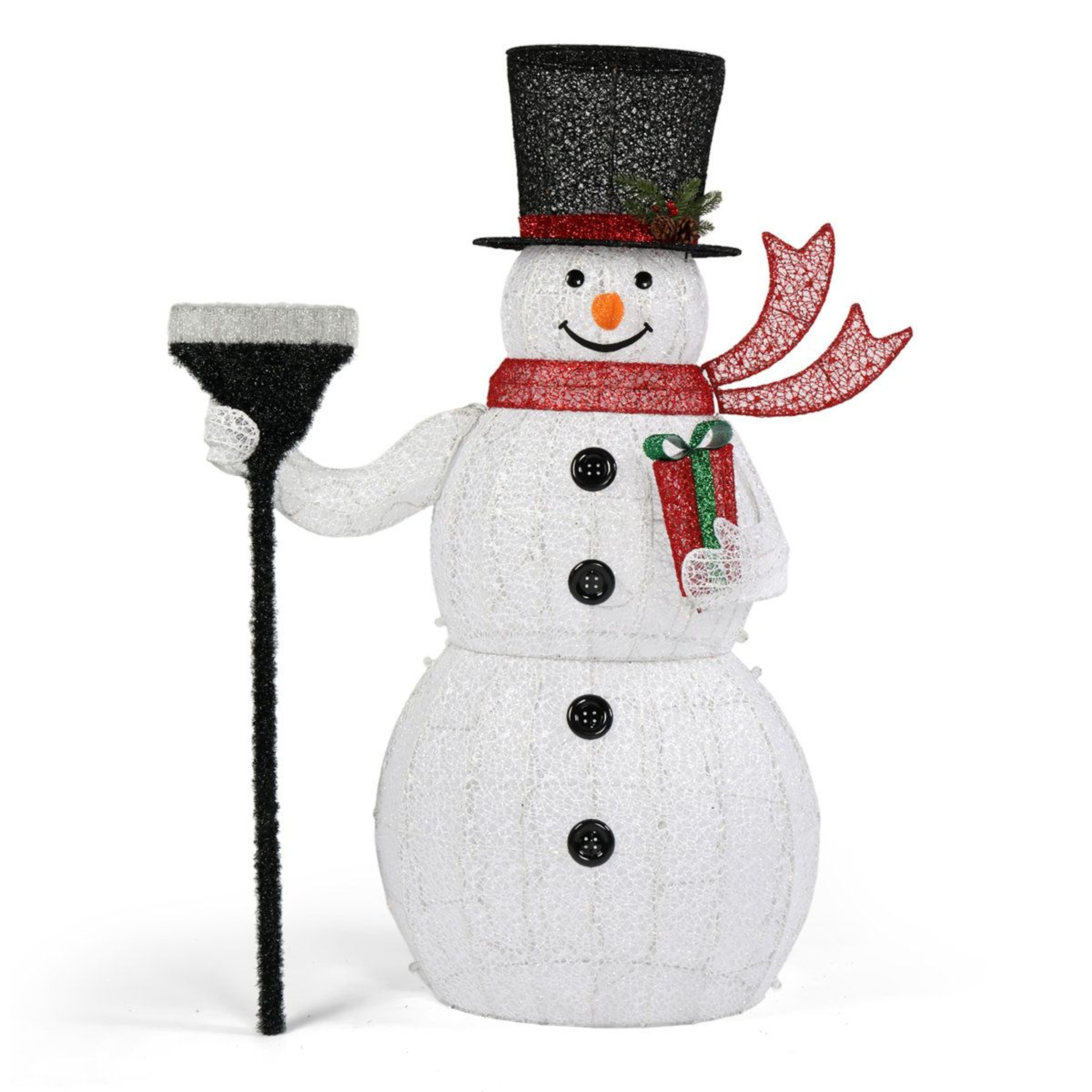 60Inch Outdoor LED Snowman Christmas Decoration With 200 White Lights 0
