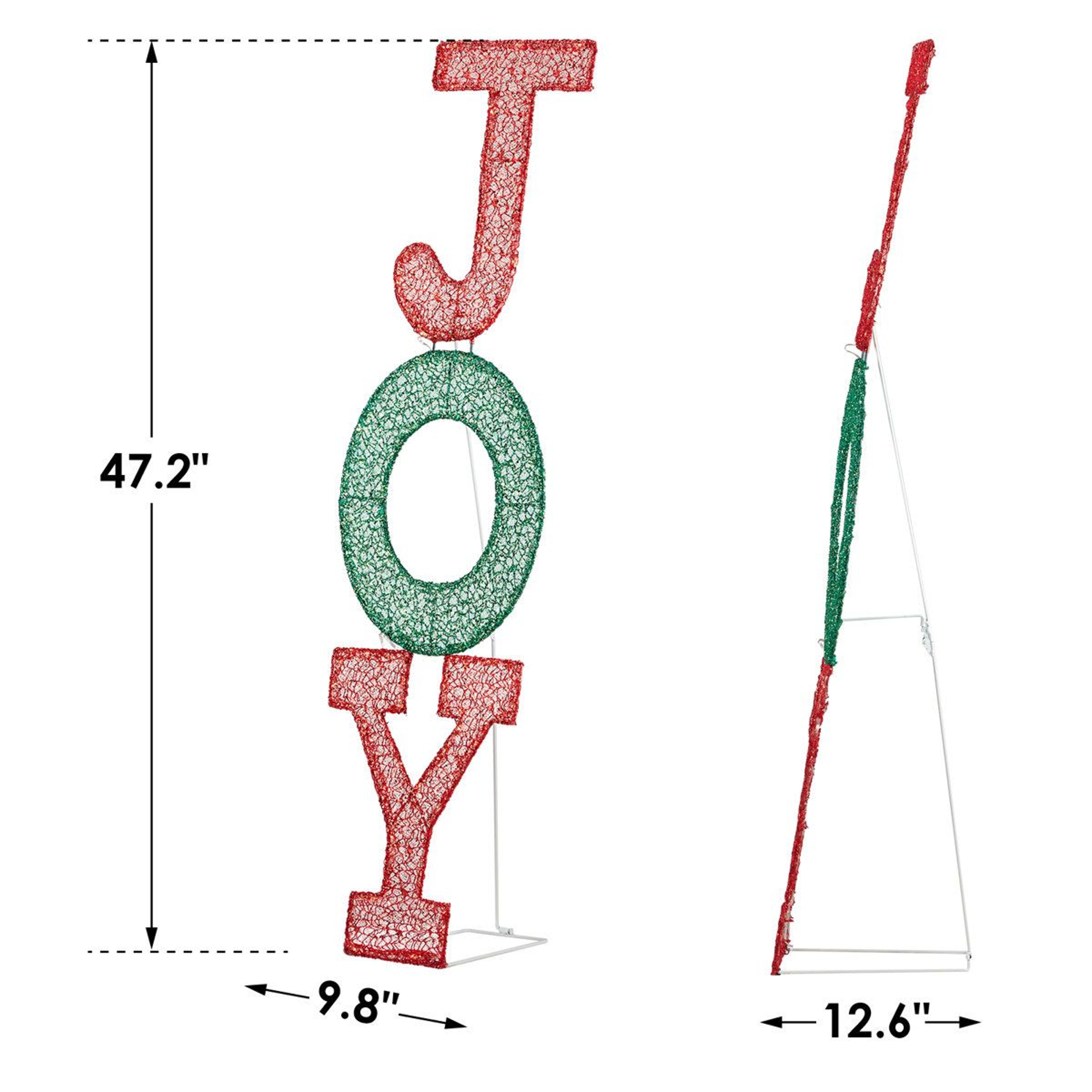 Freestanding Christmas Outdoor Decoration With Warm White LED Lights 8