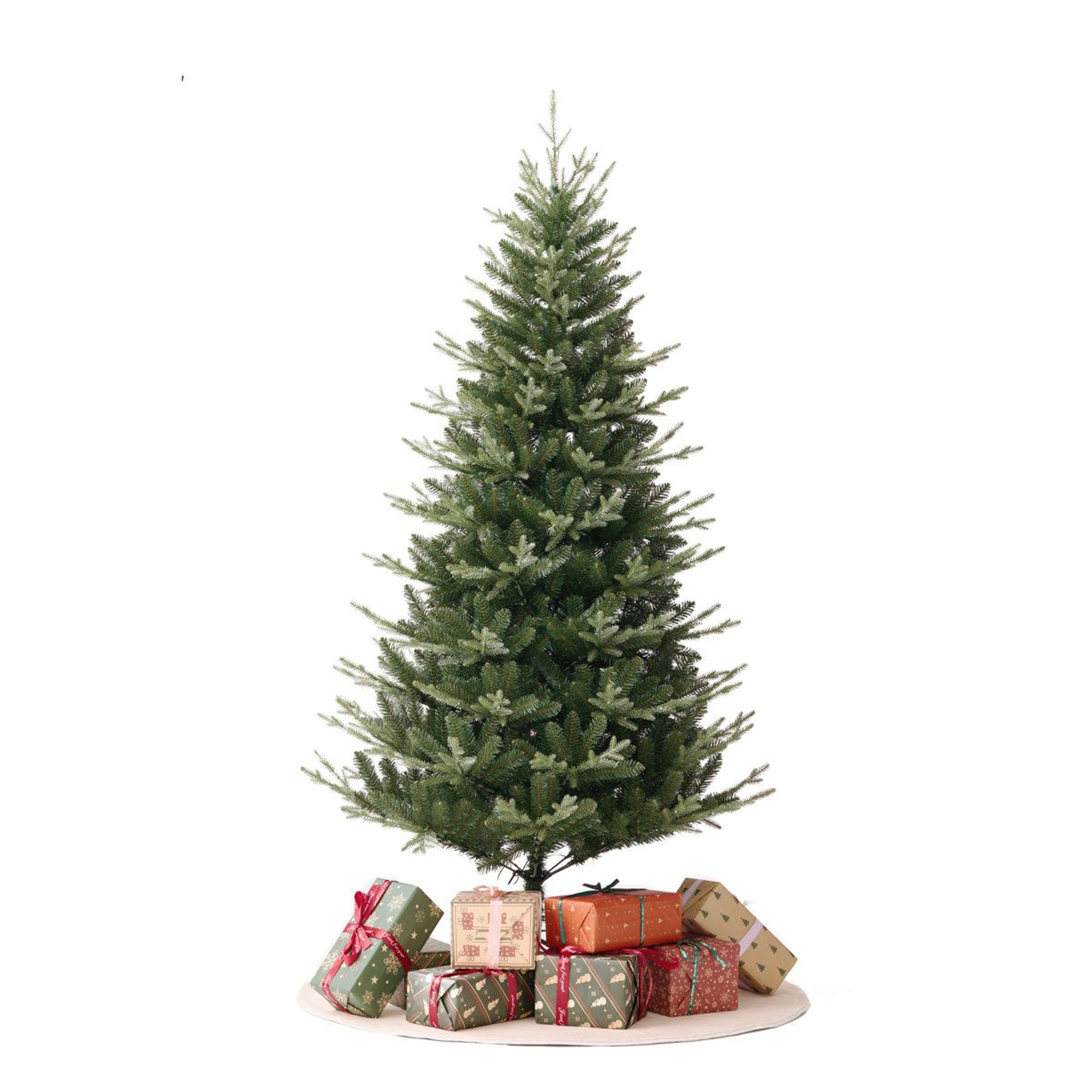 7 Ft PreLit Artificial Christmas Tree With 420 DualColor LED Lights And 949 Branch Tips 0