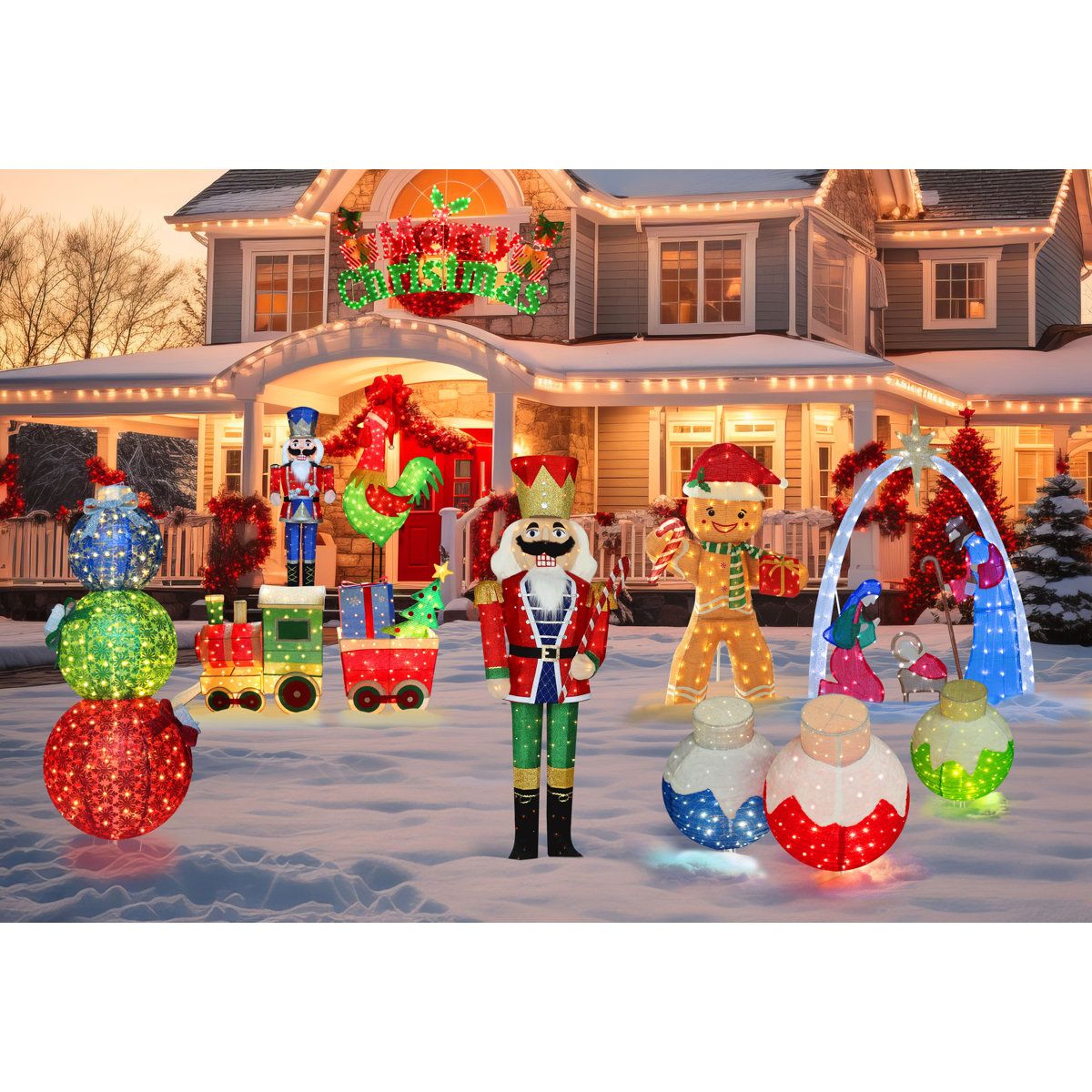 52 Ft Lighted Christmas Nutcracker Soldier With Warm White Lights For Indoor And Outdoor Decor 2