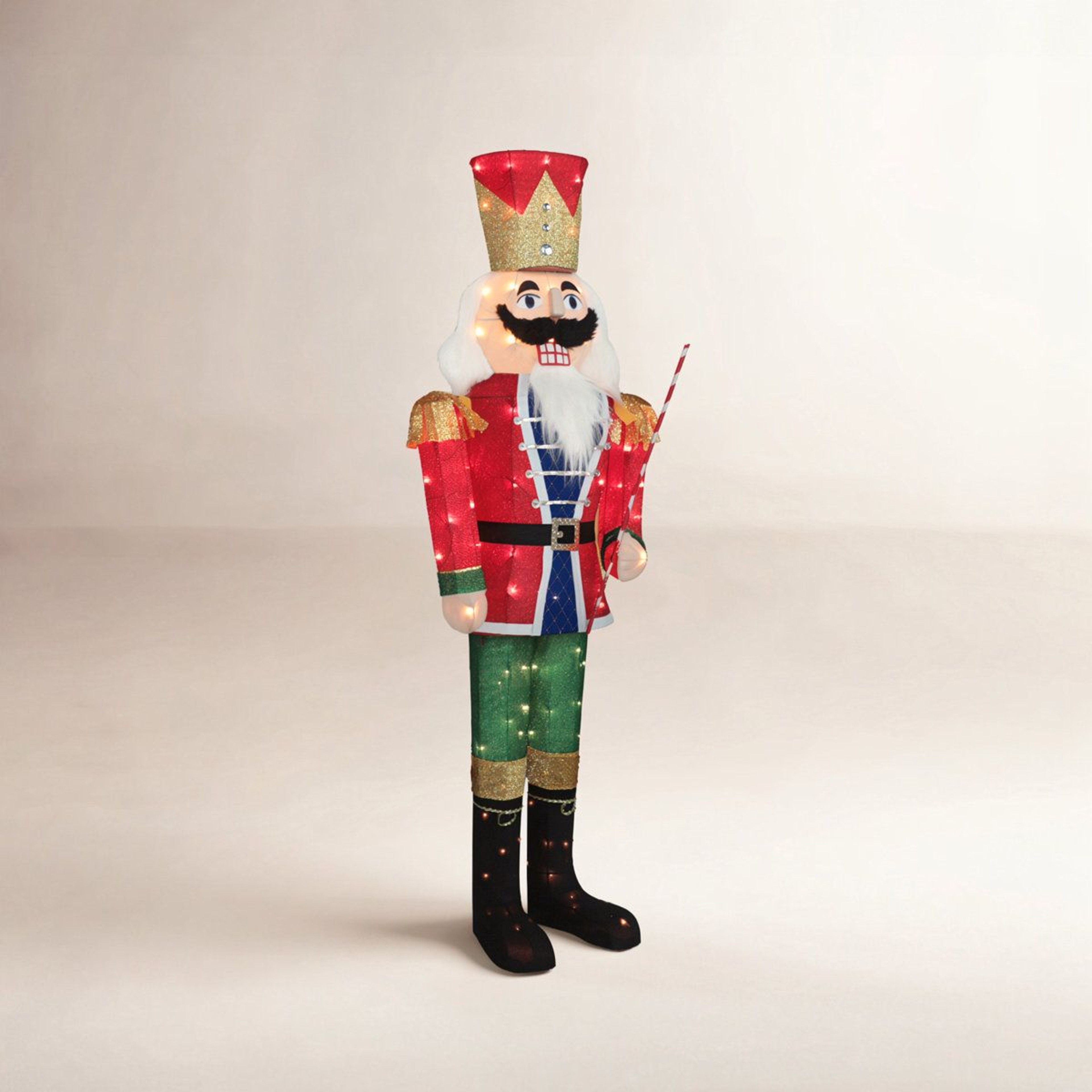 52 Ft Lighted Christmas Nutcracker Soldier With Warm White Lights For Indoor And Outdoor Decor 0