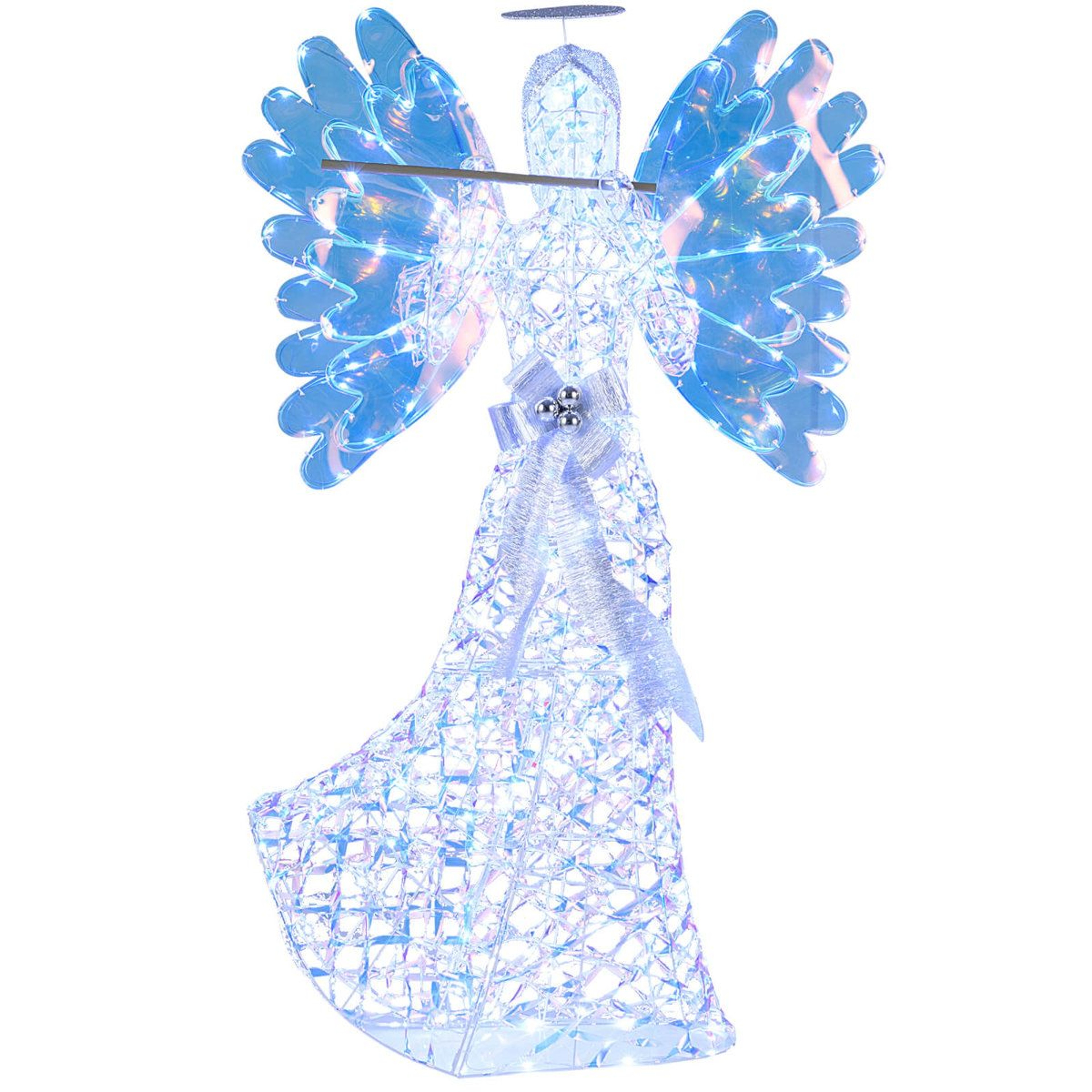 52 FT Lighted Angel Christmas Decoration With Flute And 250 LED Lights 5