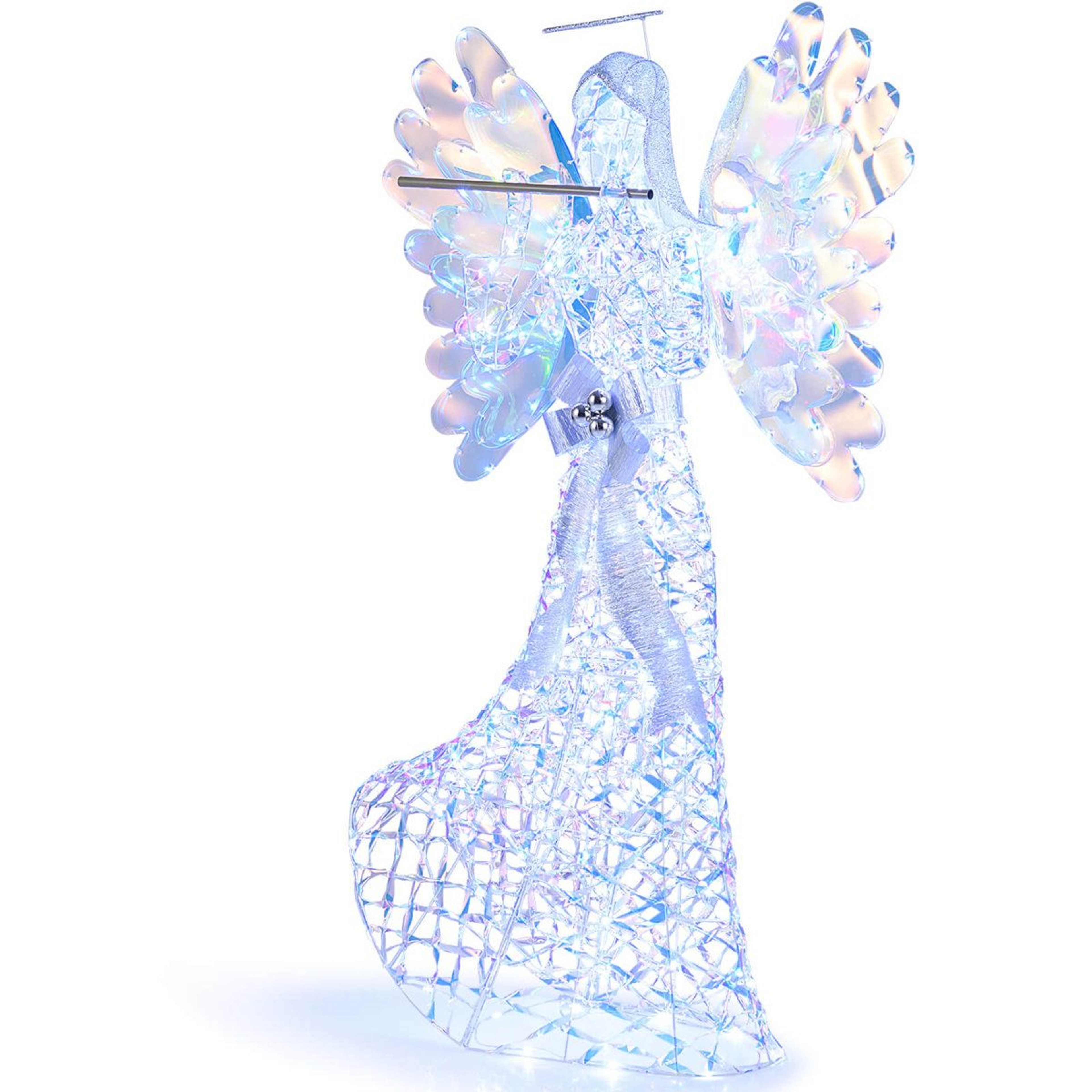 52 FT Lighted Angel Christmas Decoration With Flute And 250 LED Lights 0