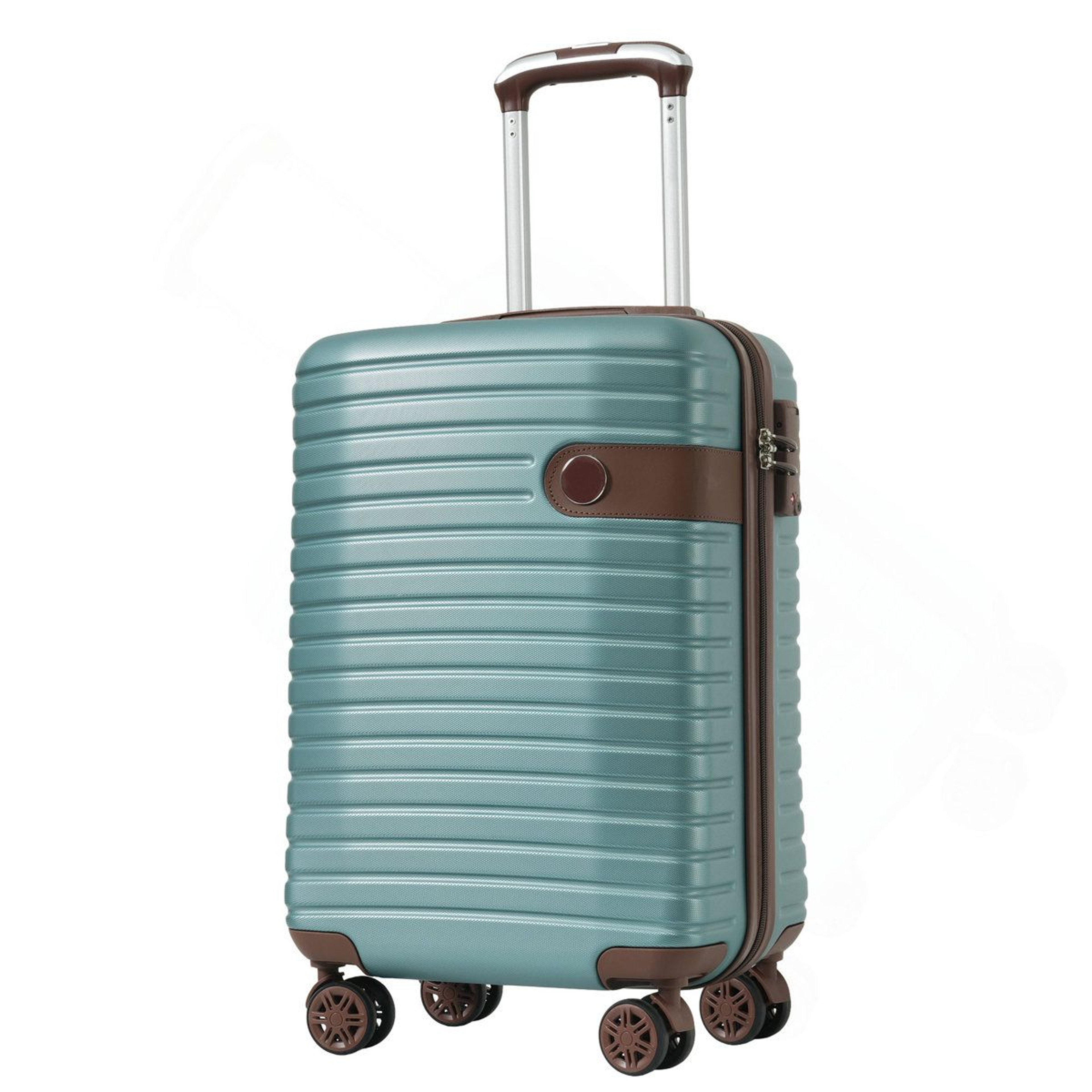 3 Piece CarryOn Luggage Set With Lightweight ABS Hardshell Suitcase And Wheels 2