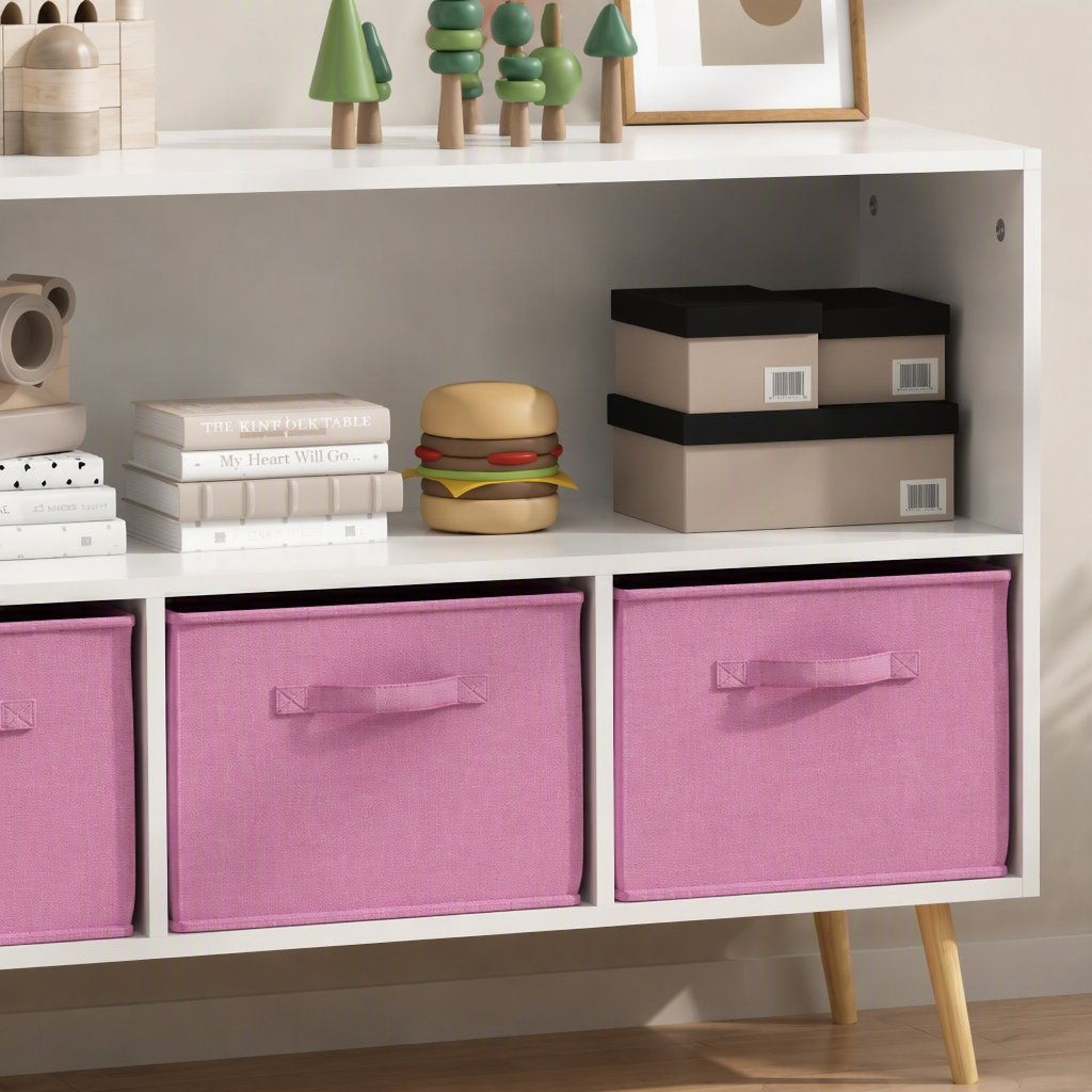 Modern Wooden Sideboard Storage Cabinet With 3 Drawers And Shelves 7