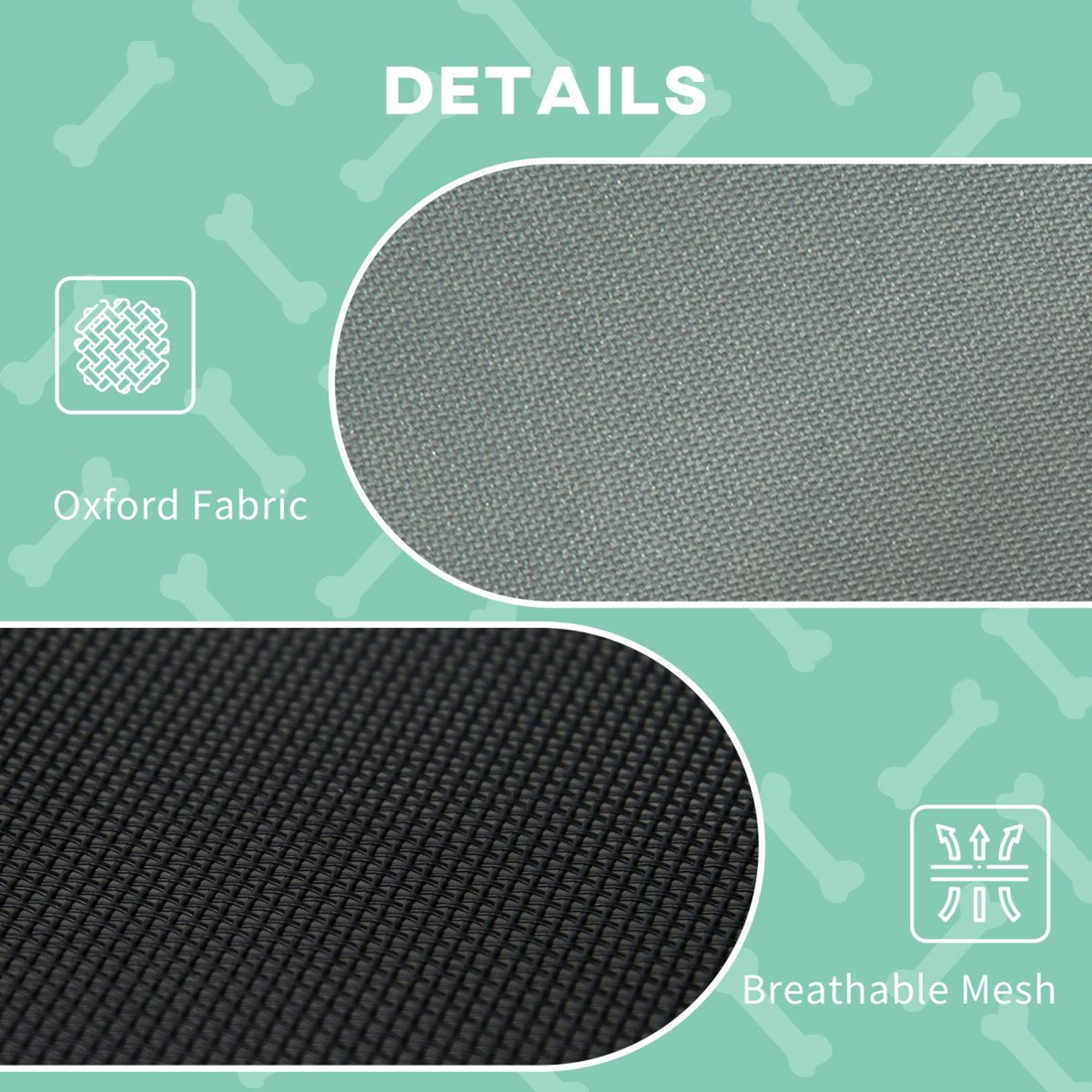 Elevated Dog Cot Bed With UV Protection Canopy And Portable Foldable Frame 5