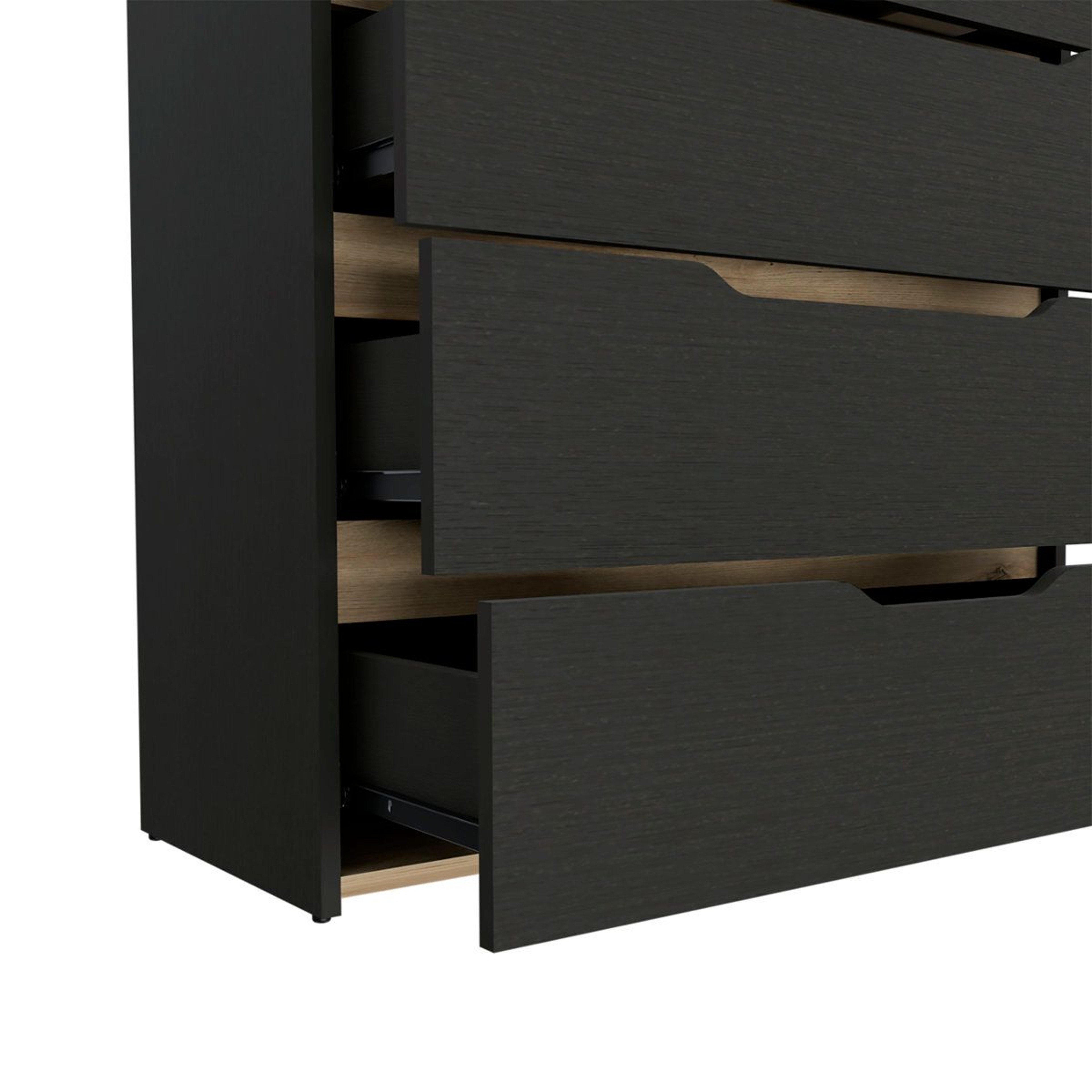 Modern Accent Chest With Four Storage Drawers And Manufactured Wood Construction 2