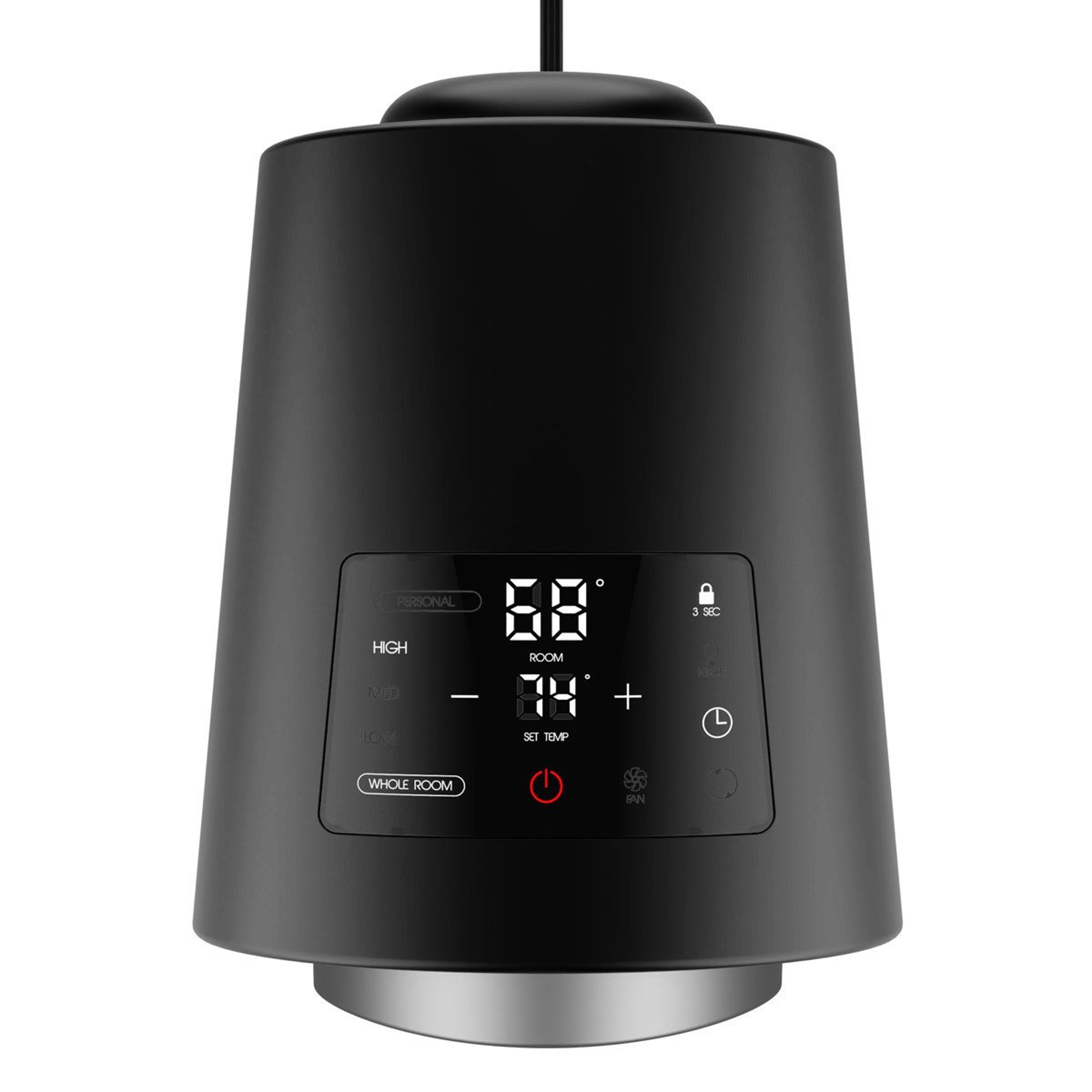 1500W Ceramic Space Heater With 70 Oscillation Remote Control And Timer 1