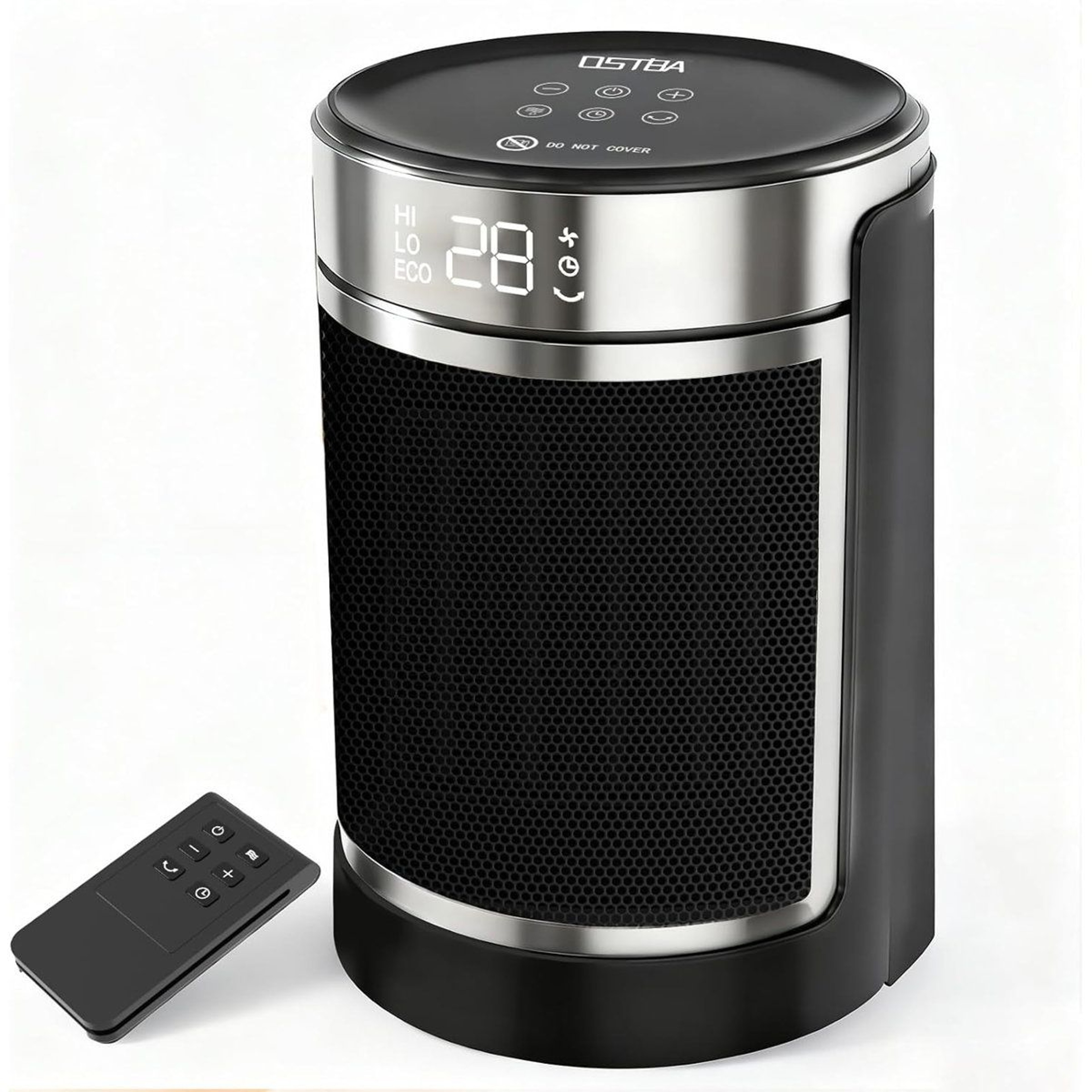 1500W Ceramic Space Heater With Remote Control 70 Oscillation And ECO Thermostat 0