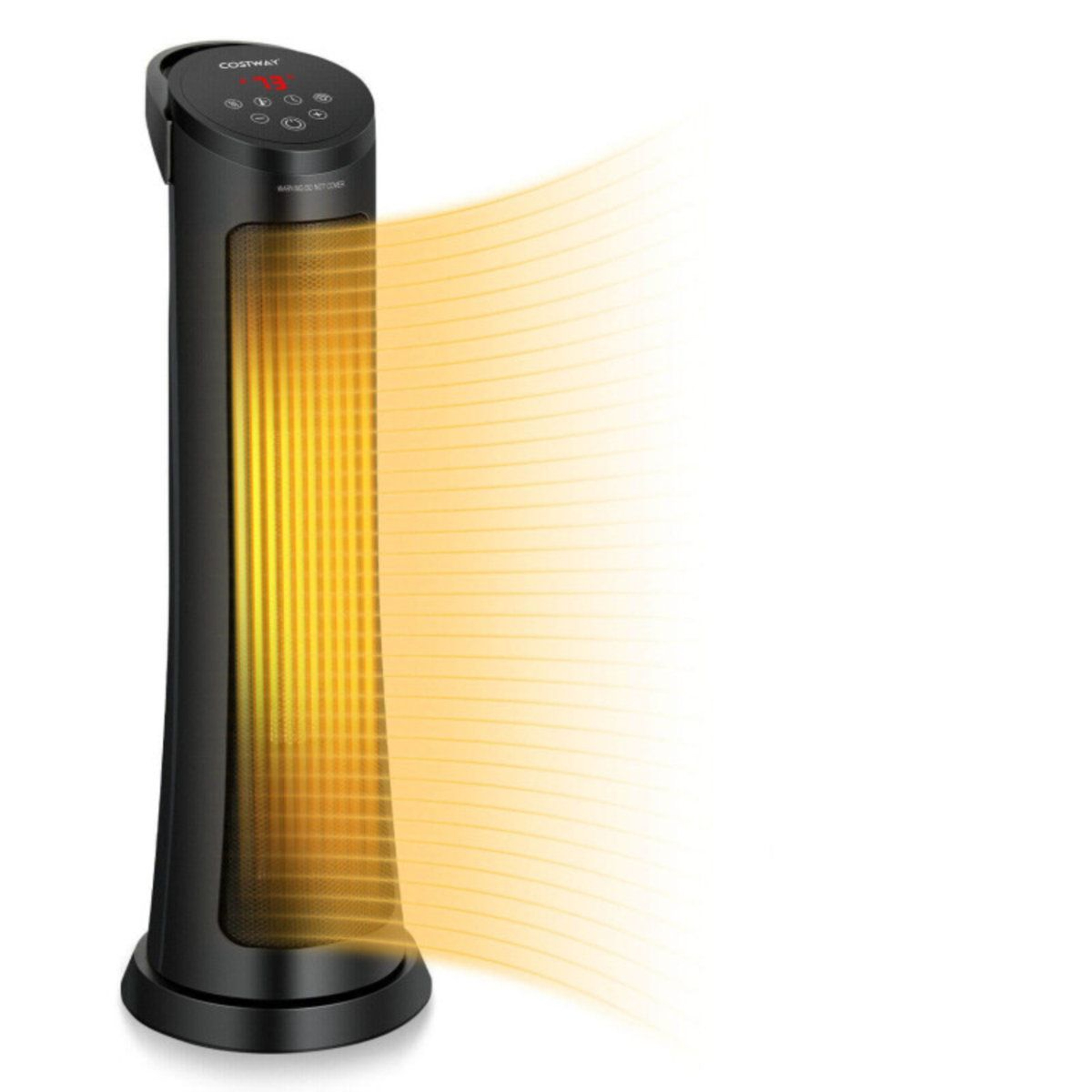 1500W PTC Ceramic Tower Space Heater With Remote Control And 24Hour Timer 0