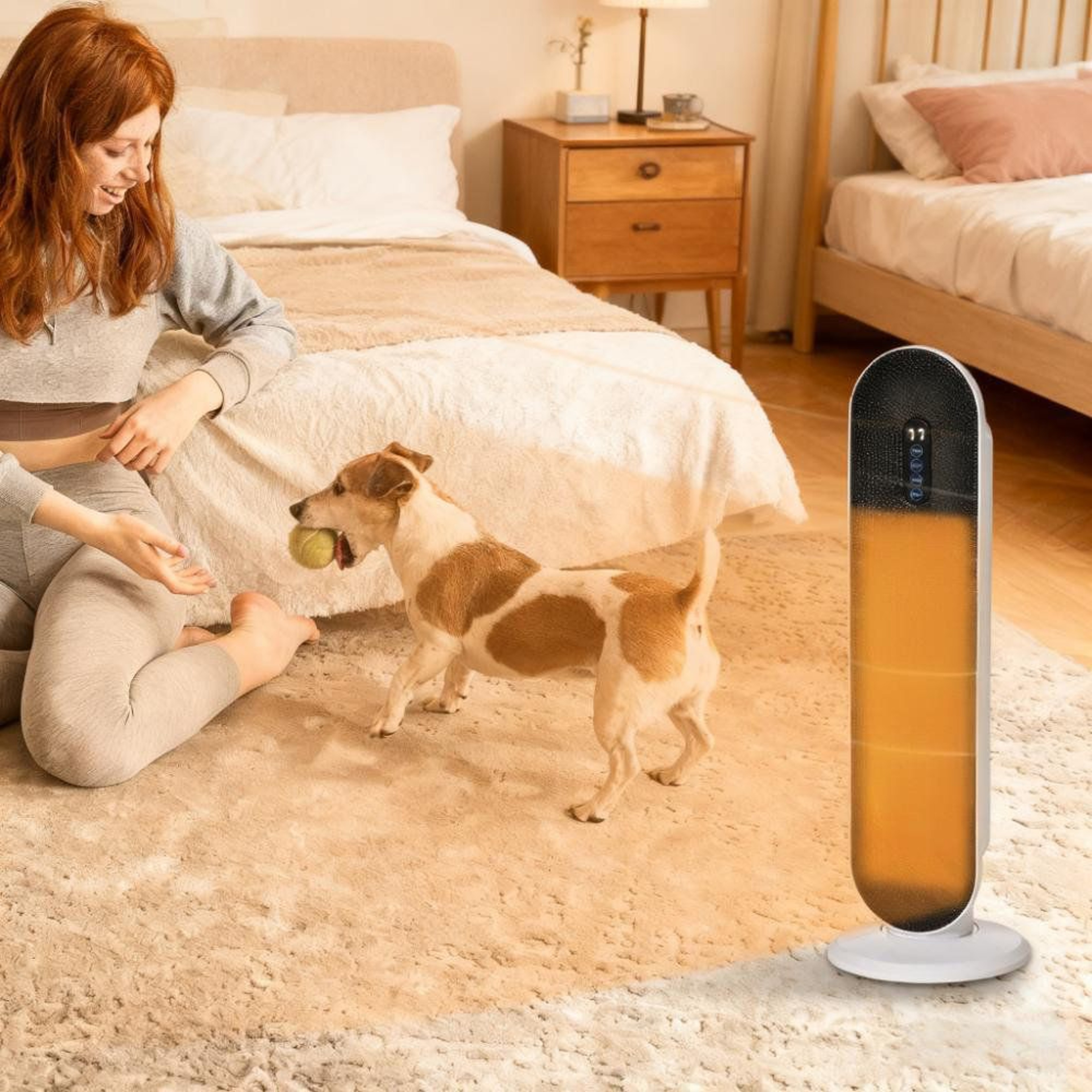 25Inch Ceramic Tower Space Heater With Remote Control And Adjustable Thermostat 3