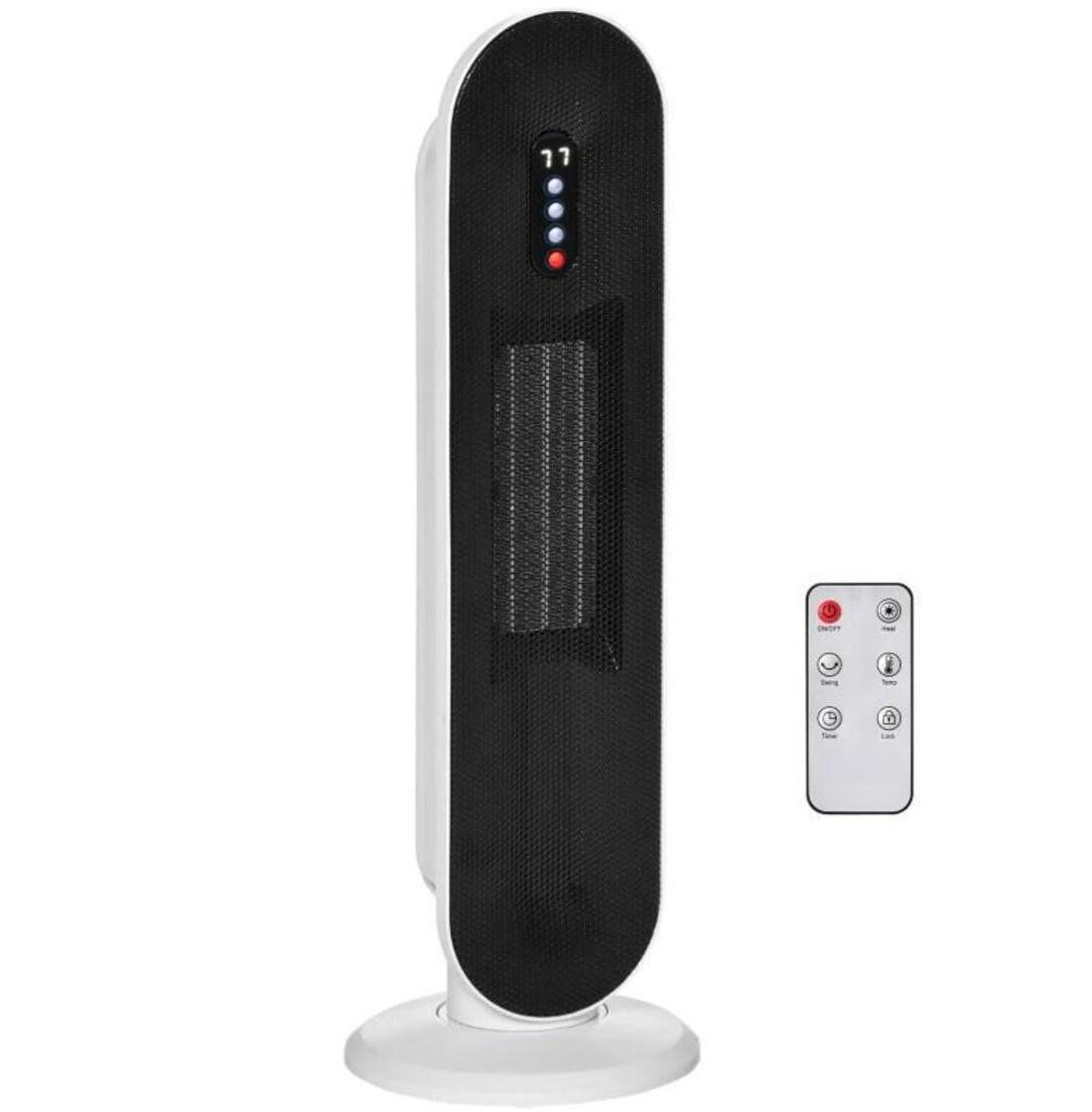 25Inch Ceramic Tower Space Heater With Remote Control And Adjustable Thermostat 8