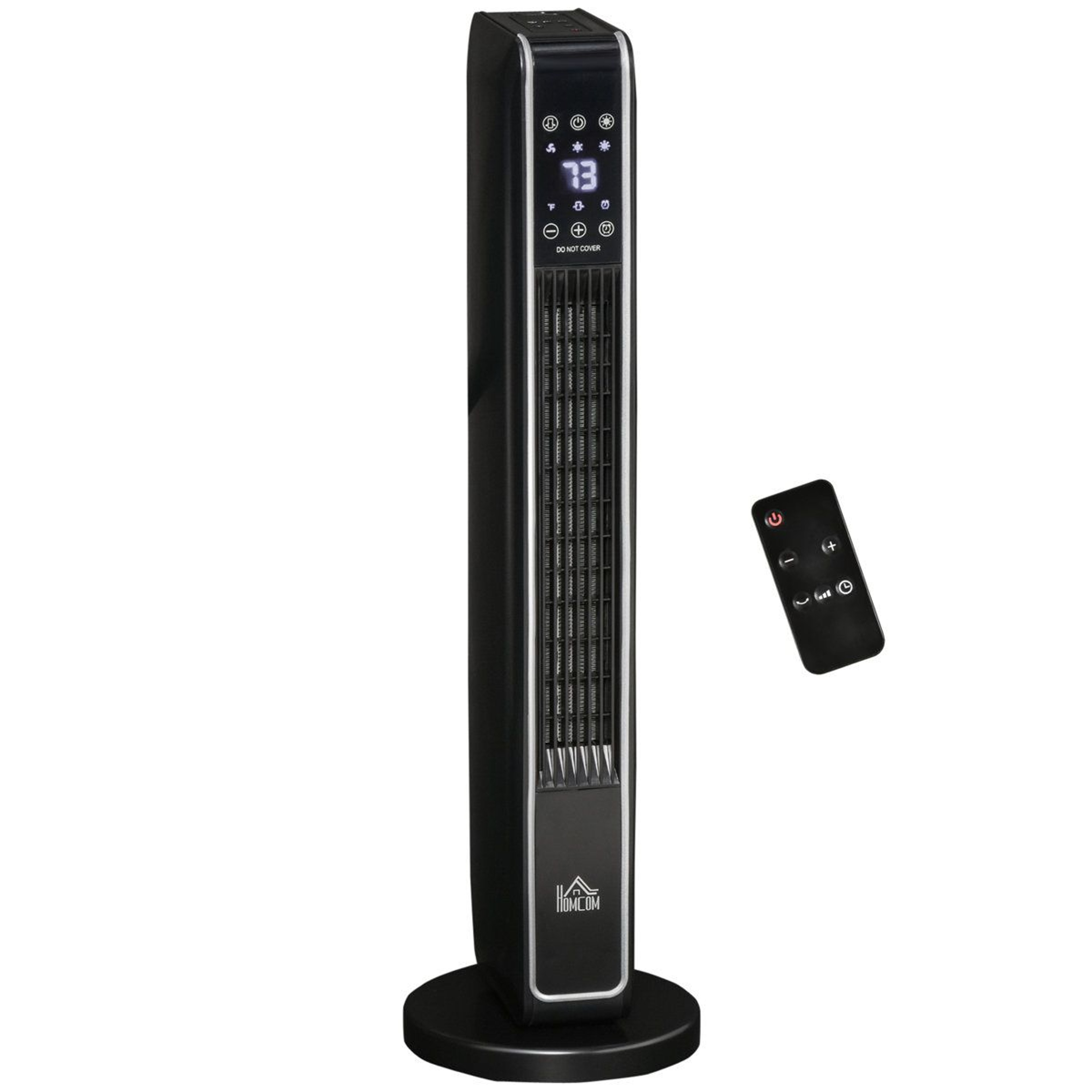1500W Electric Tower Space Heater With Remote Control And 65 Oscillation 0